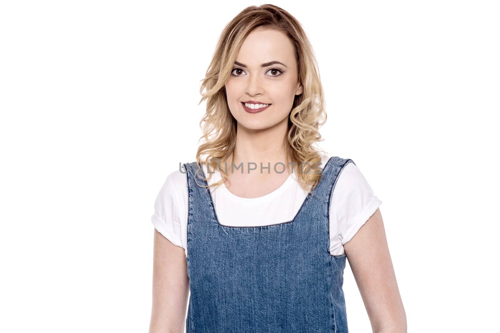 Pretty gorgeous woman in casuals