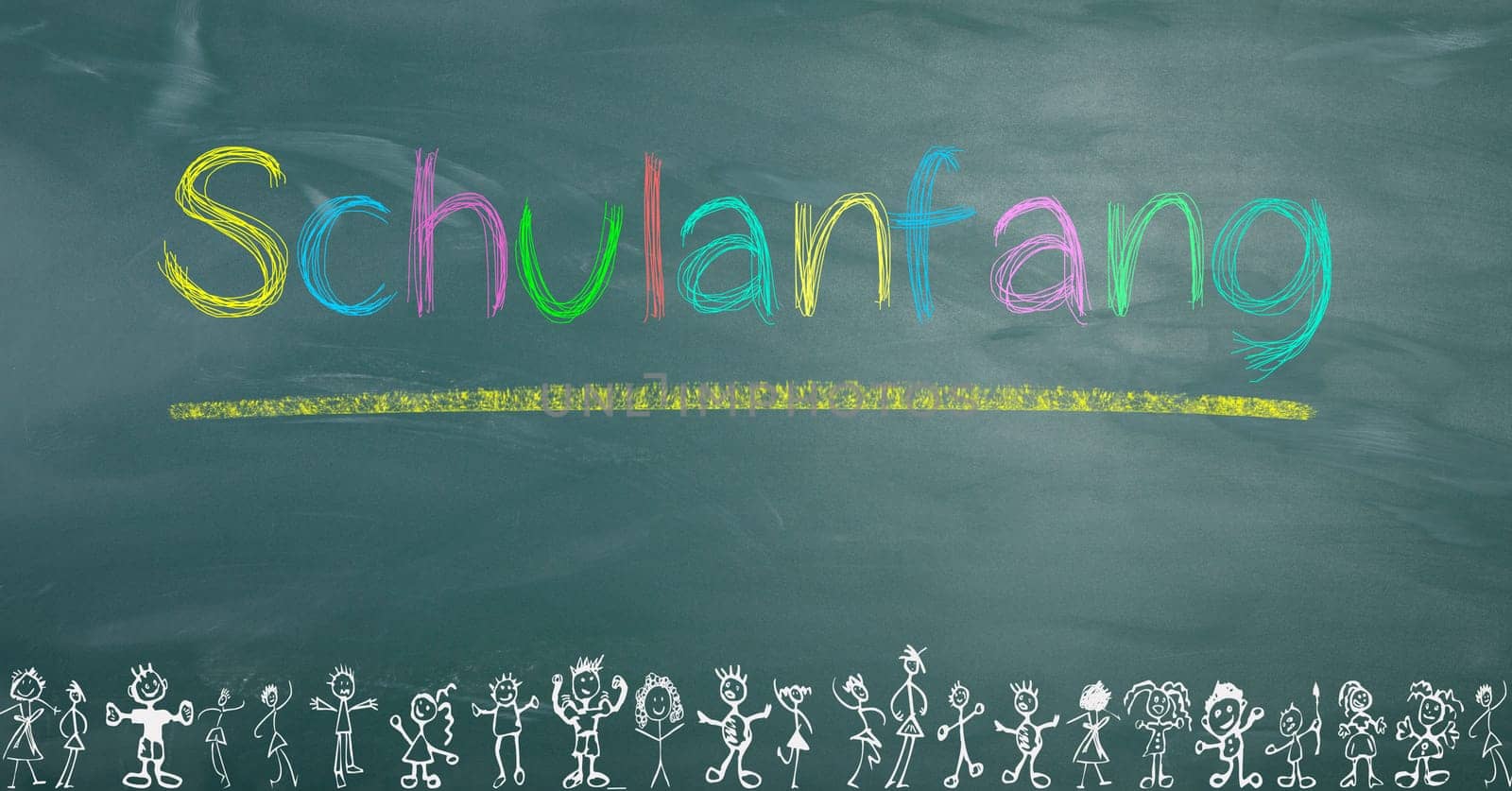 on a board is the text school beginning painted by children