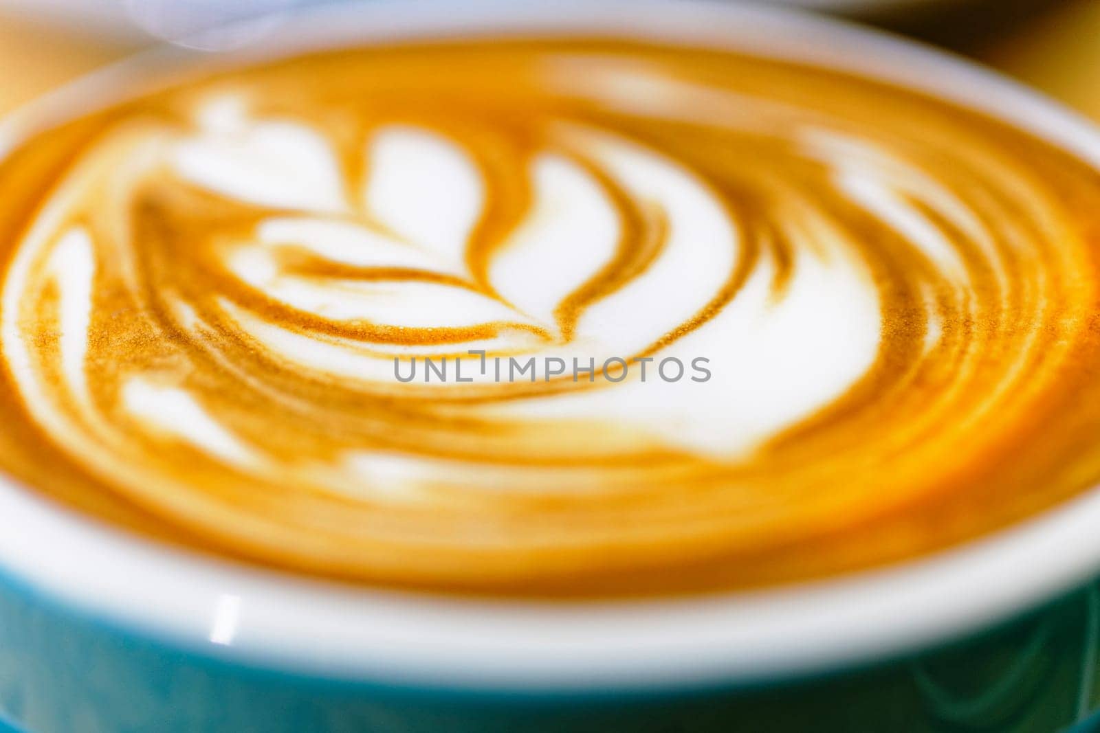 Coffee  , Cup of Cappuccino on the white wooden table