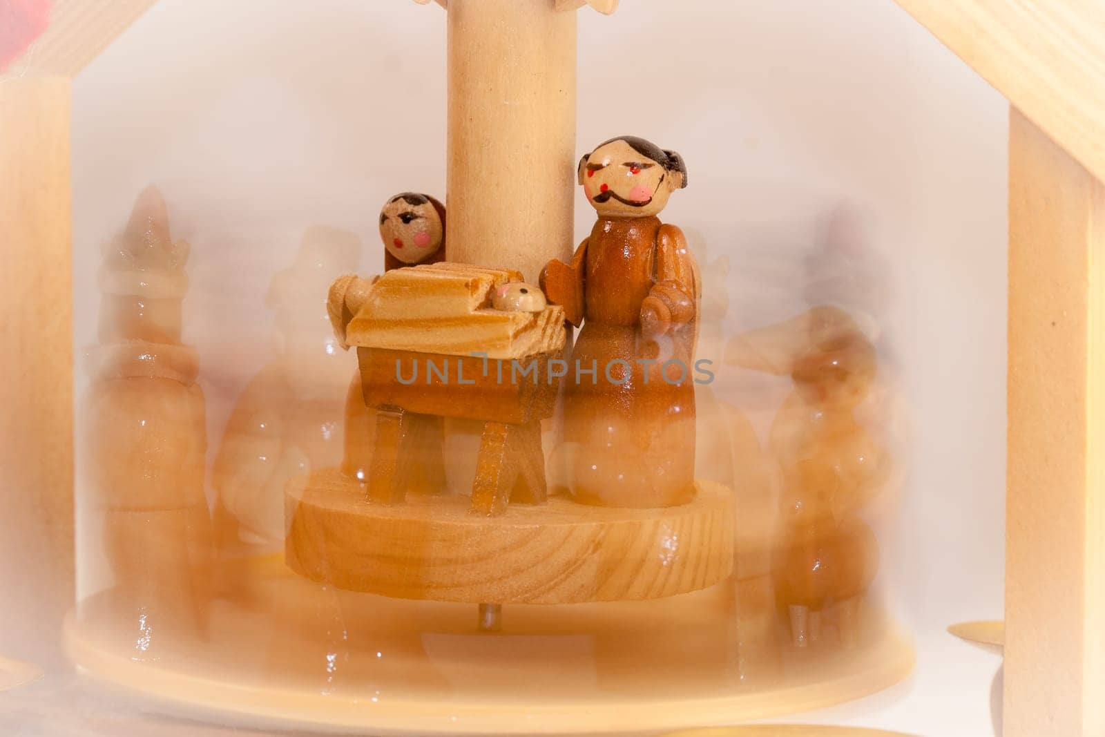 small wooden crib