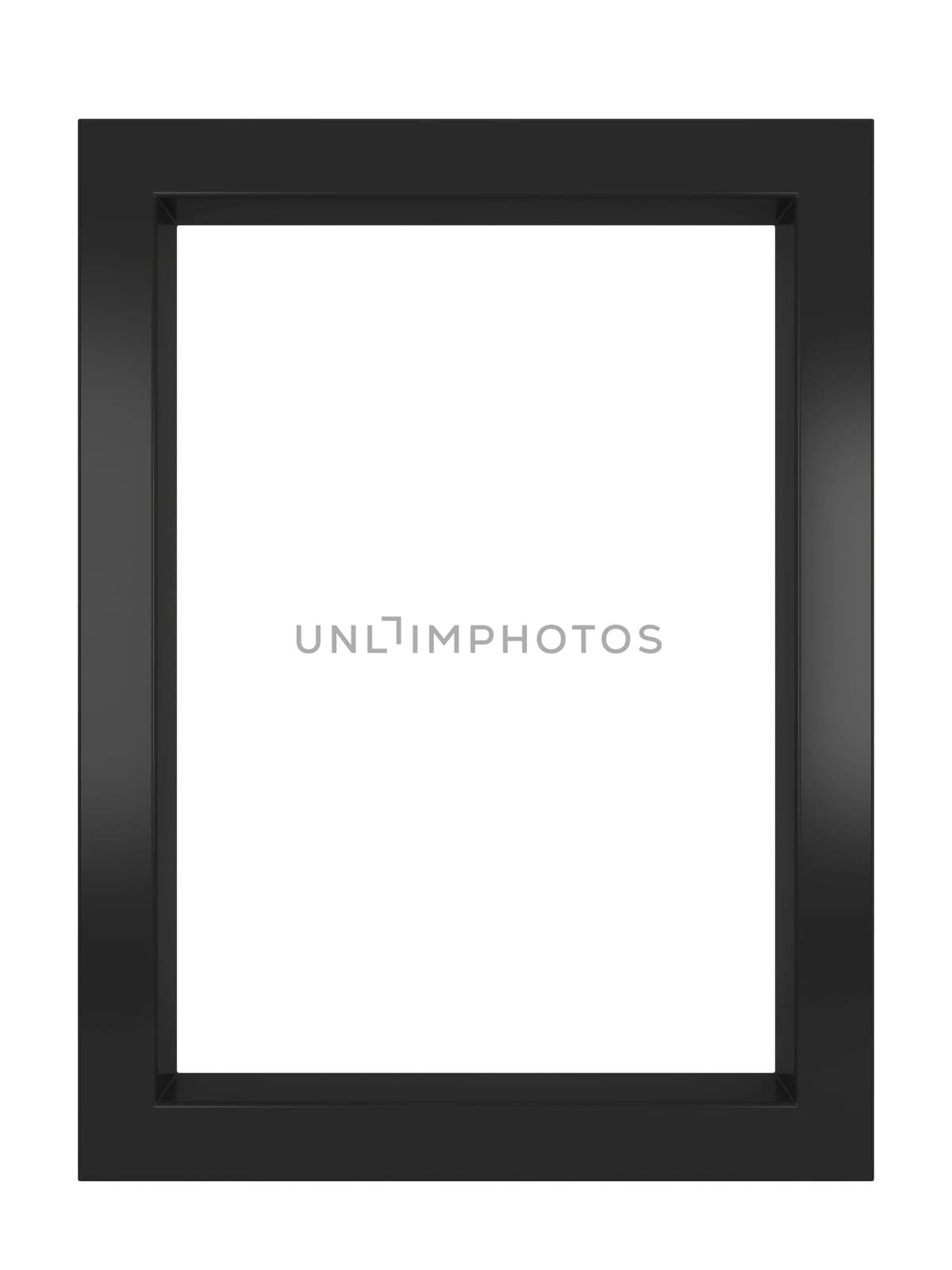 Modern frame. 3d illustration isolated on white background