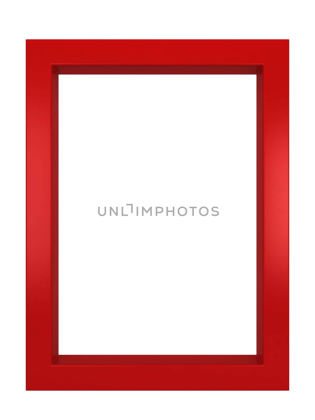 Modern frame. 3d illustration isolated on white background