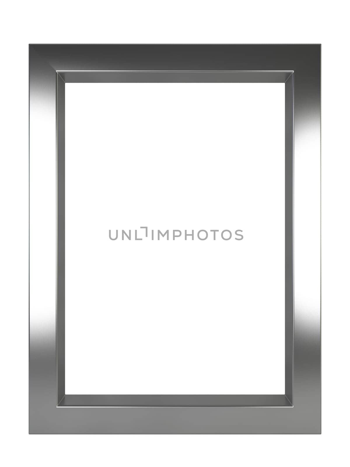 Modern frame. 3d illustration isolated on white background