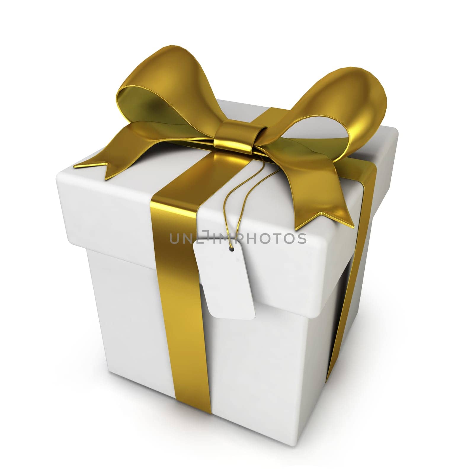Gift box. 3d illustration isolated on white background