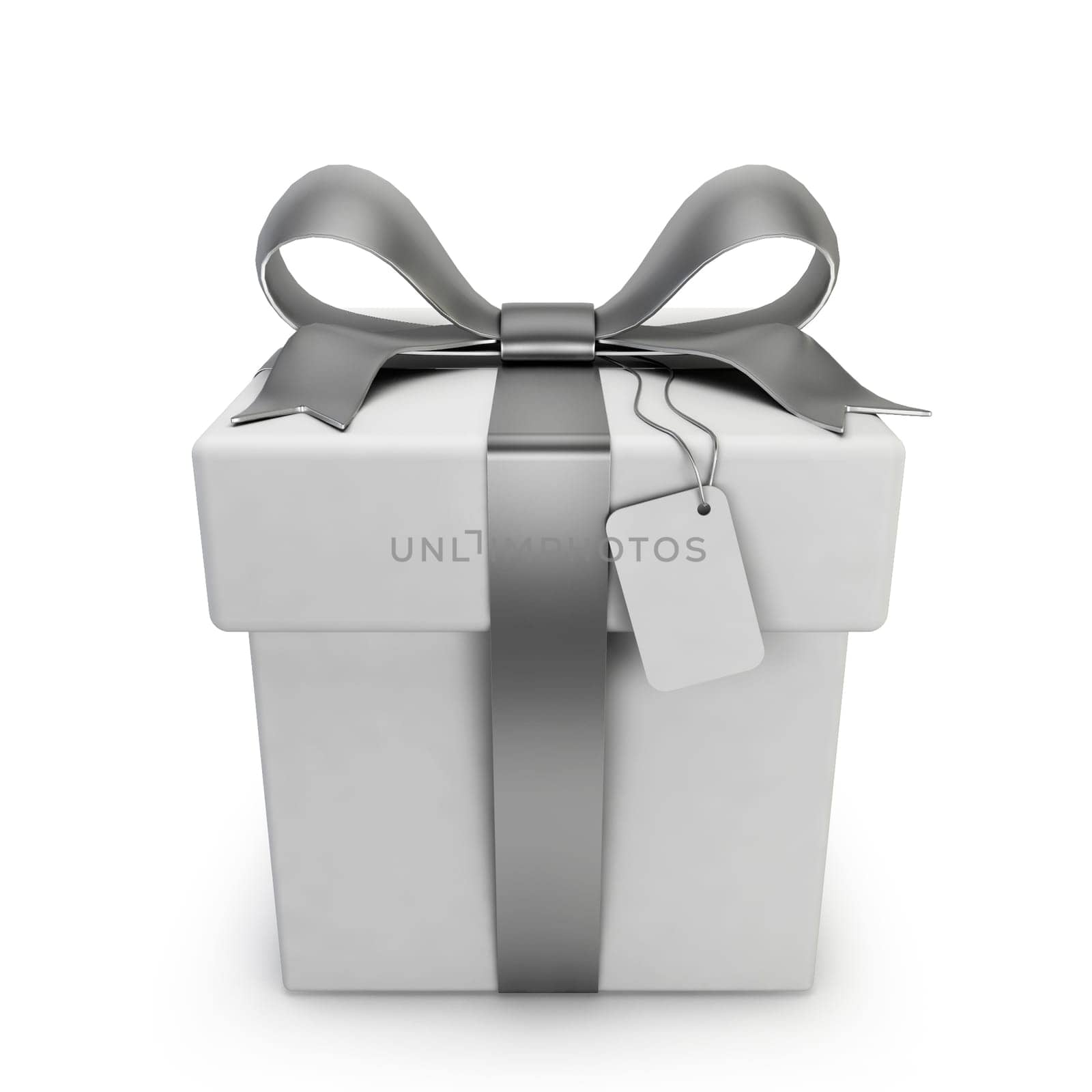 Gift box. 3d illustration isolated on white background