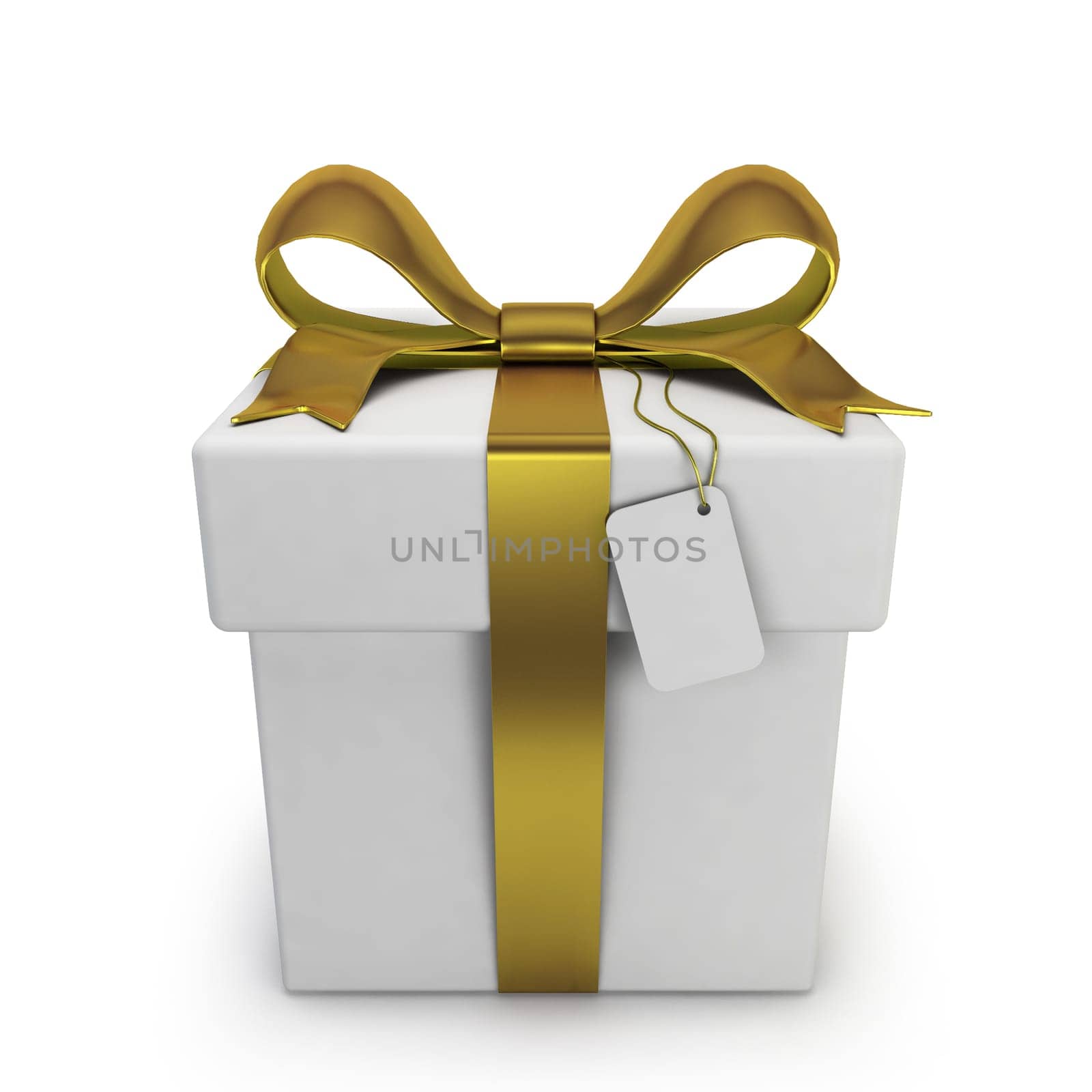 Gift box. 3d illustration isolated on white background