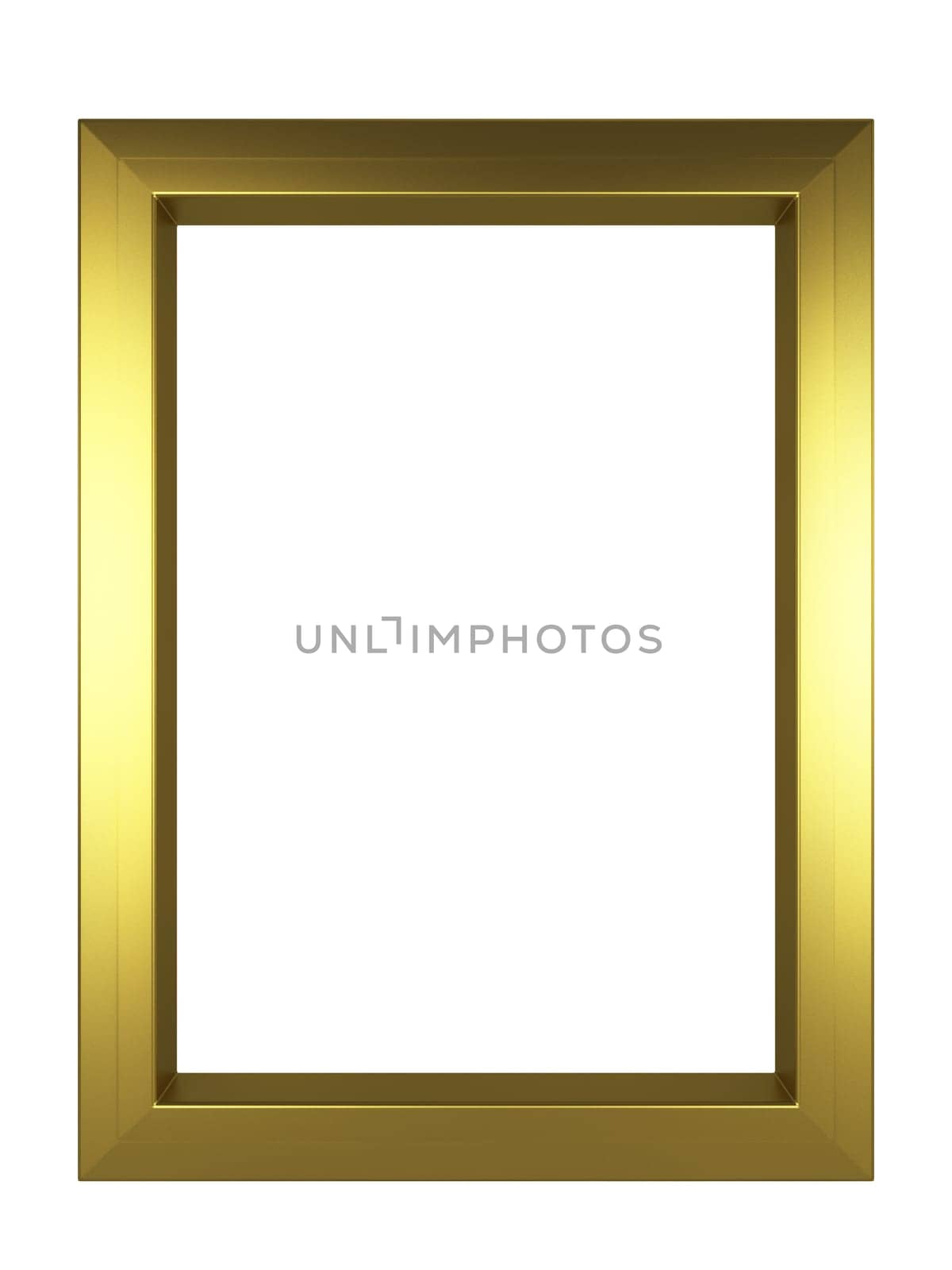 Modern frame. 3d illustration isolated on white background