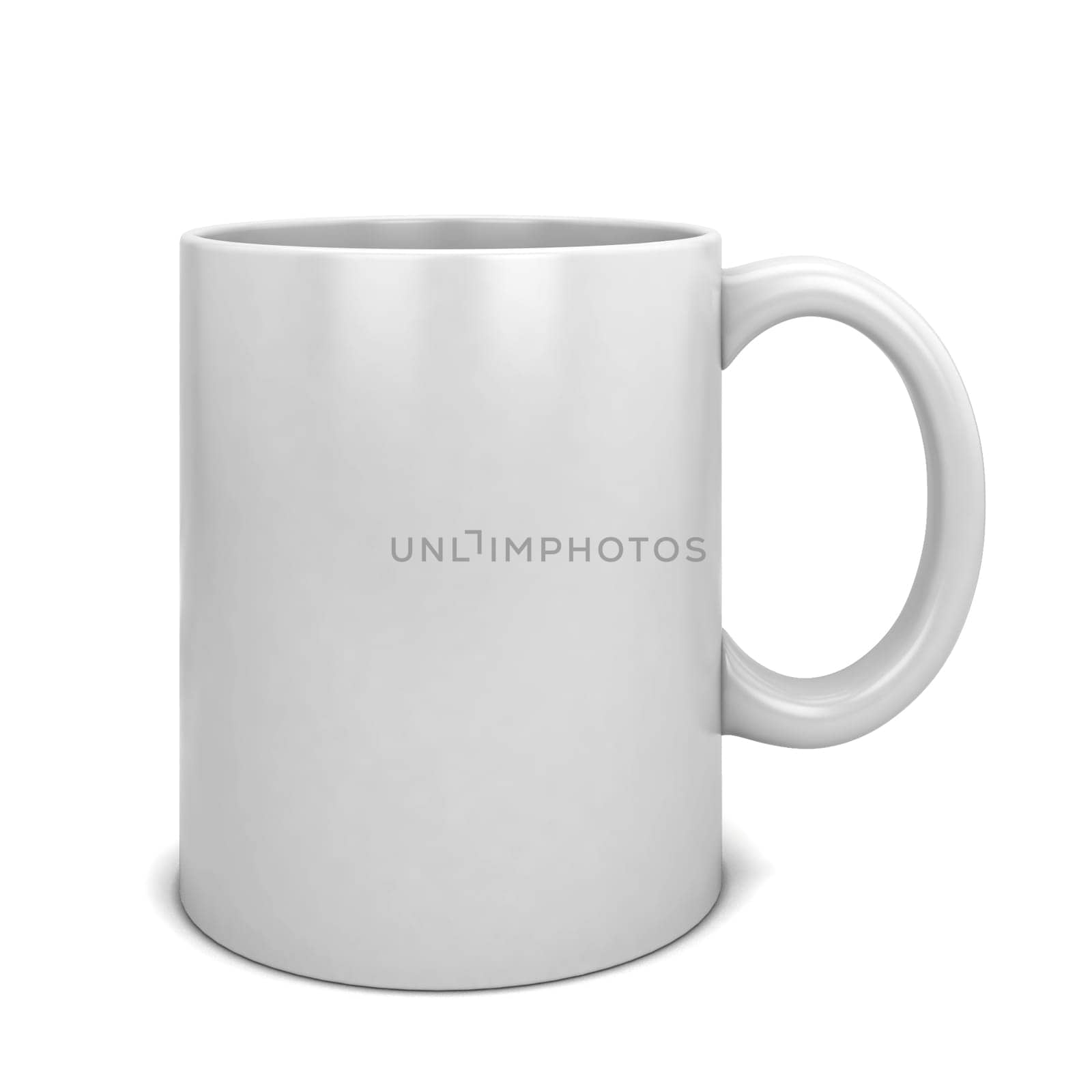 Coffee mug. 3d illustration isolated on white background