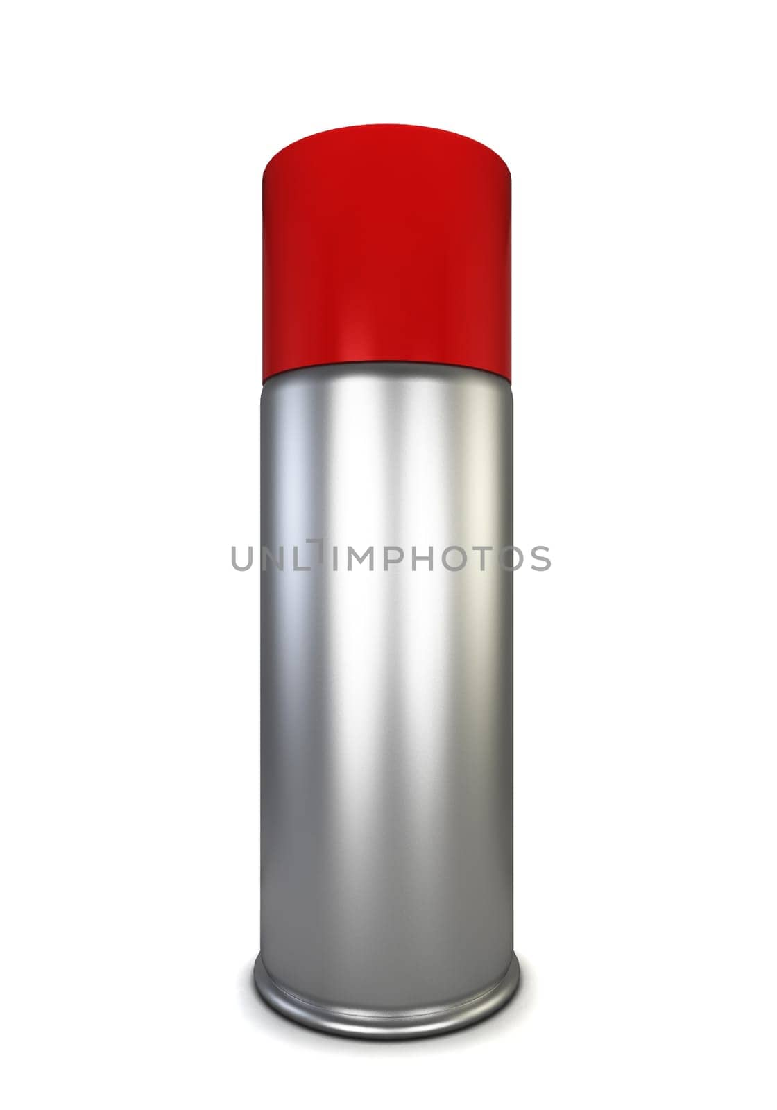 Spray can. 3d illustration isolated on white background