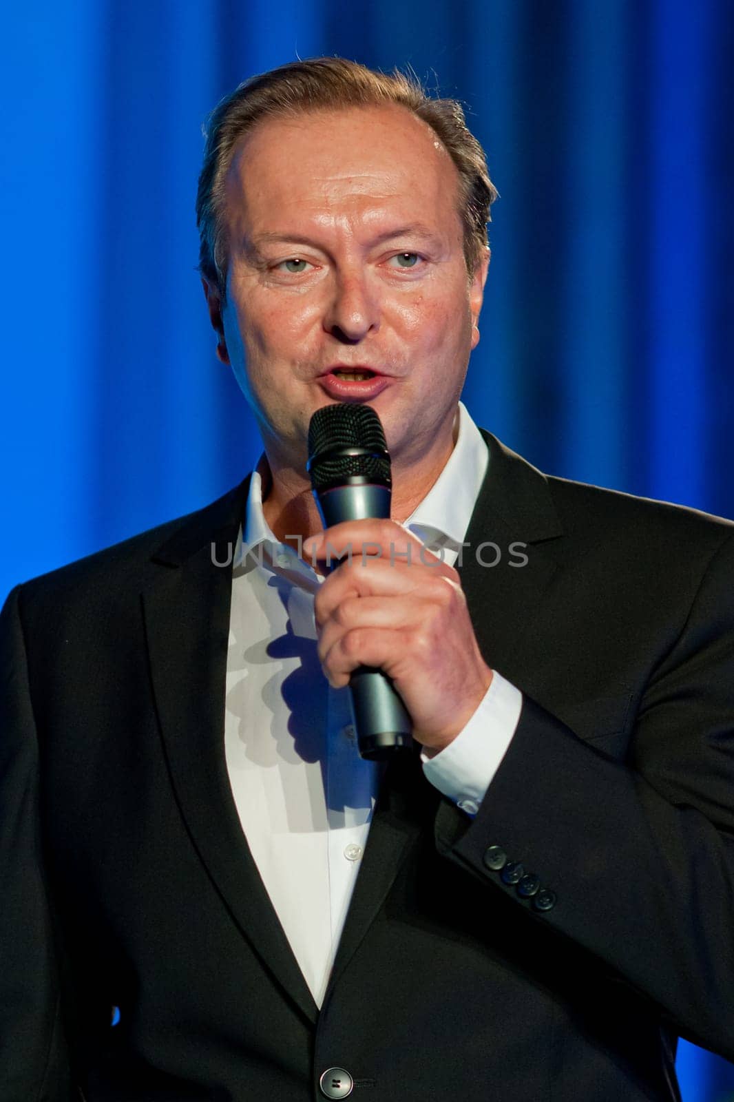 Michael Duwe (CEO Stage Entertainment Touring Productions Germany) at the media event -Holiday on Ice - Speed- at the Sofitel Hotel at Berlin's Gendarmenmarkt.