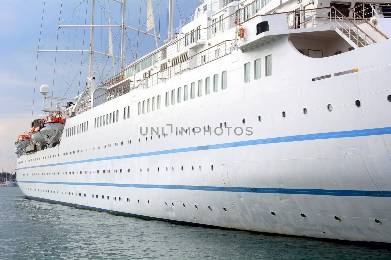 Cruise ship in the port