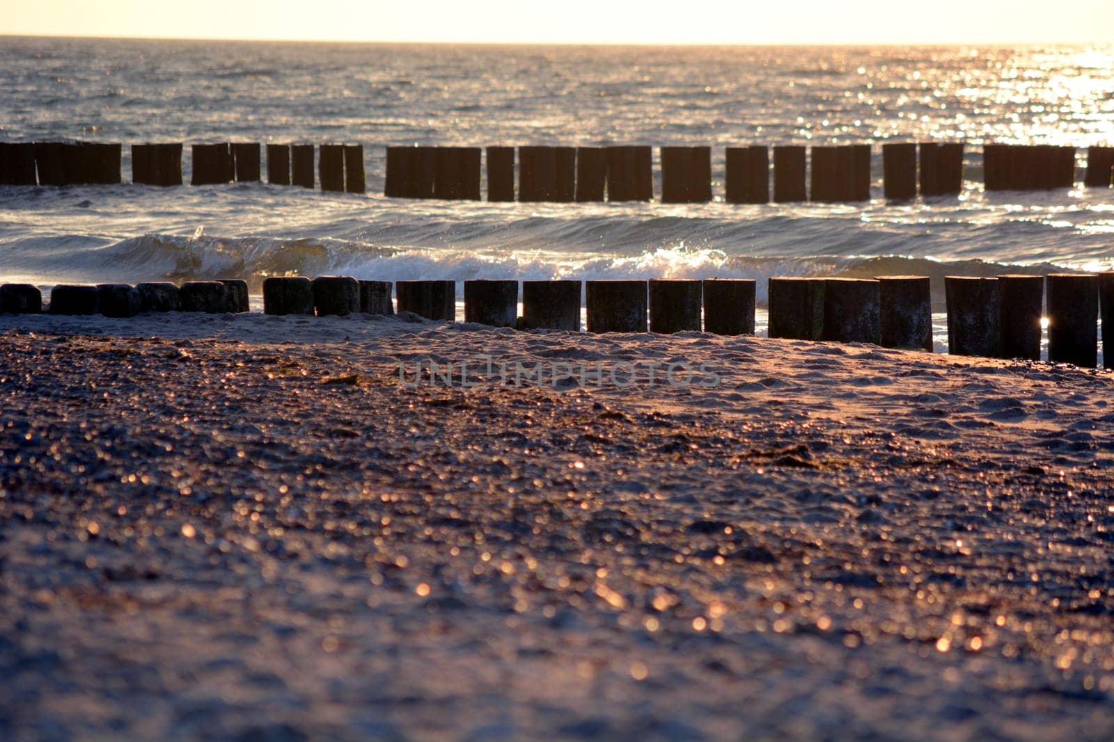 Beach picture on the sea coast