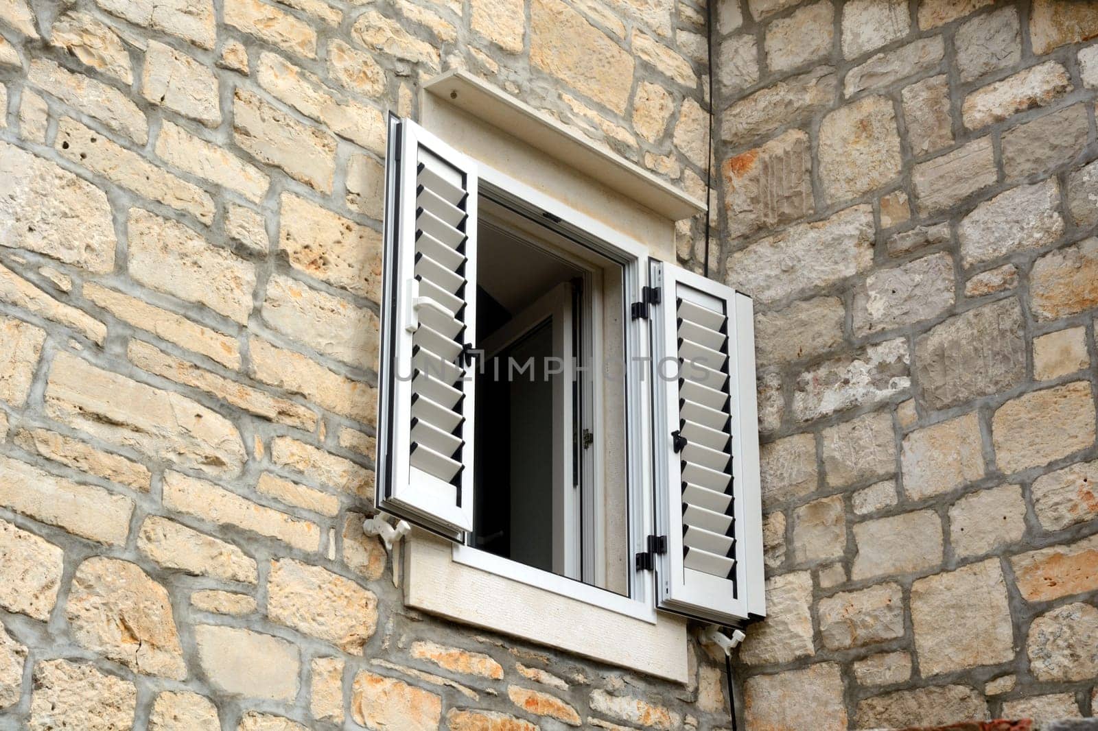 Windows with shutters in southern Europe