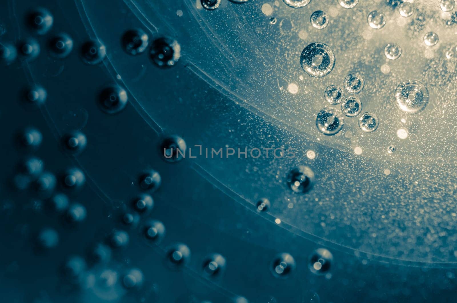 Air bubbles in the fluid, abstract background