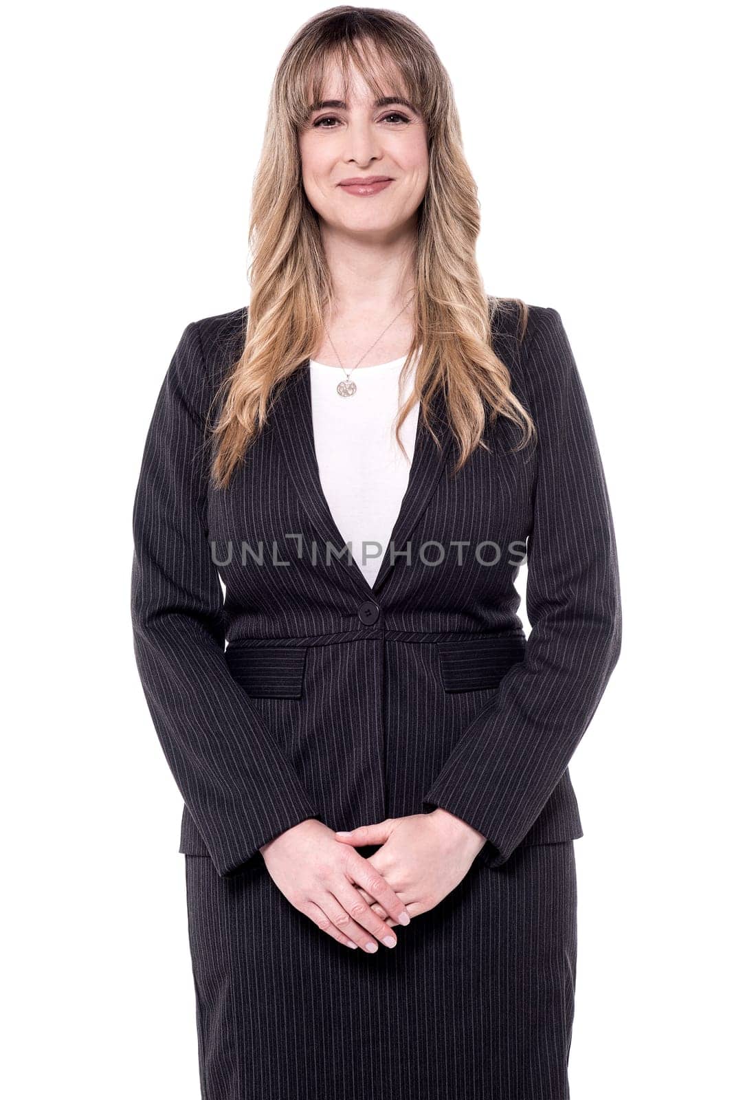 Experienced business woman posing