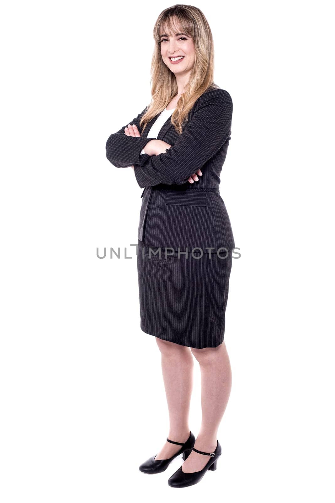 Full length image of a middle aged business woman