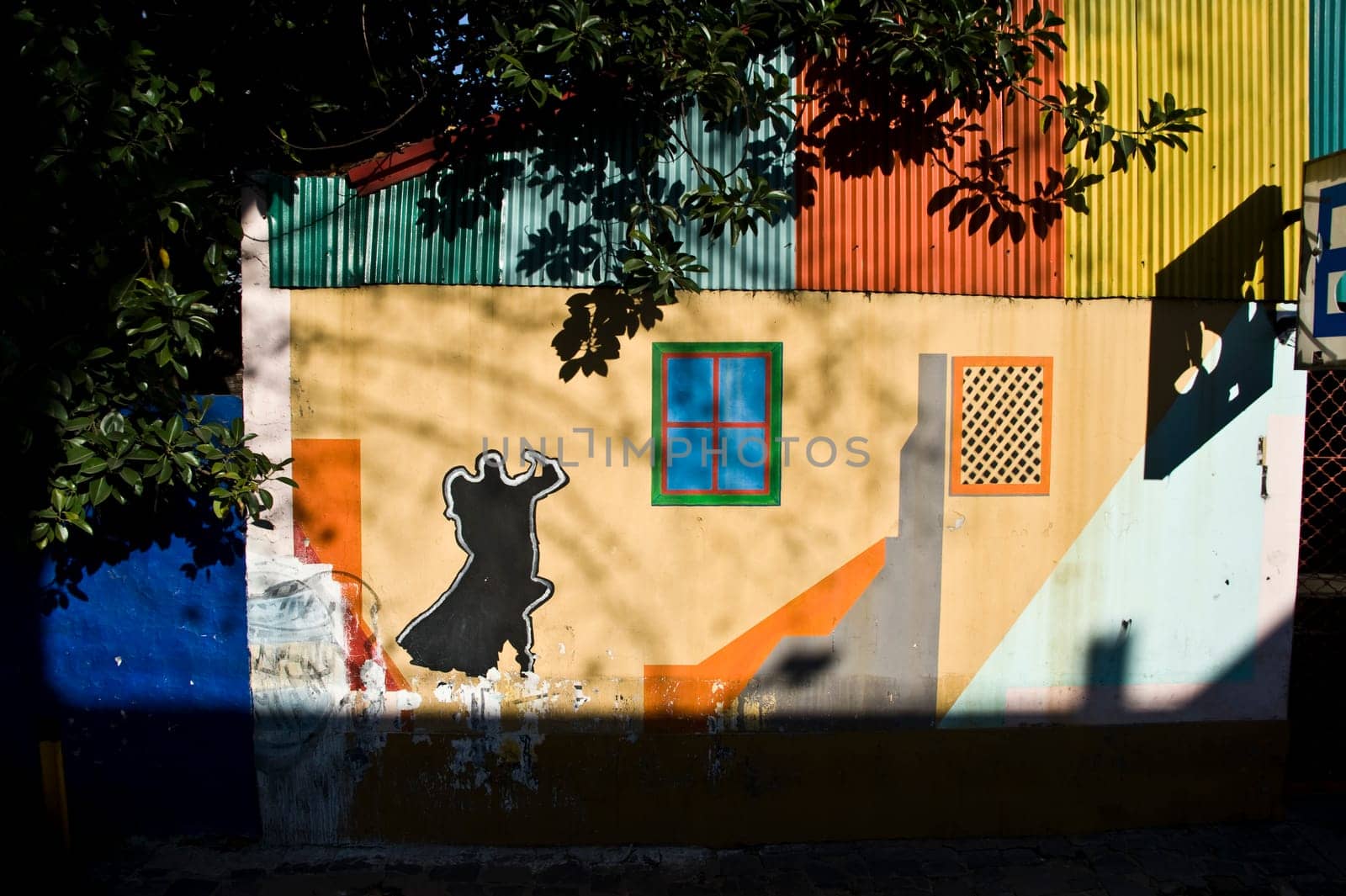 Colorful houses in La Boca, Buenos Aires, Argentina..