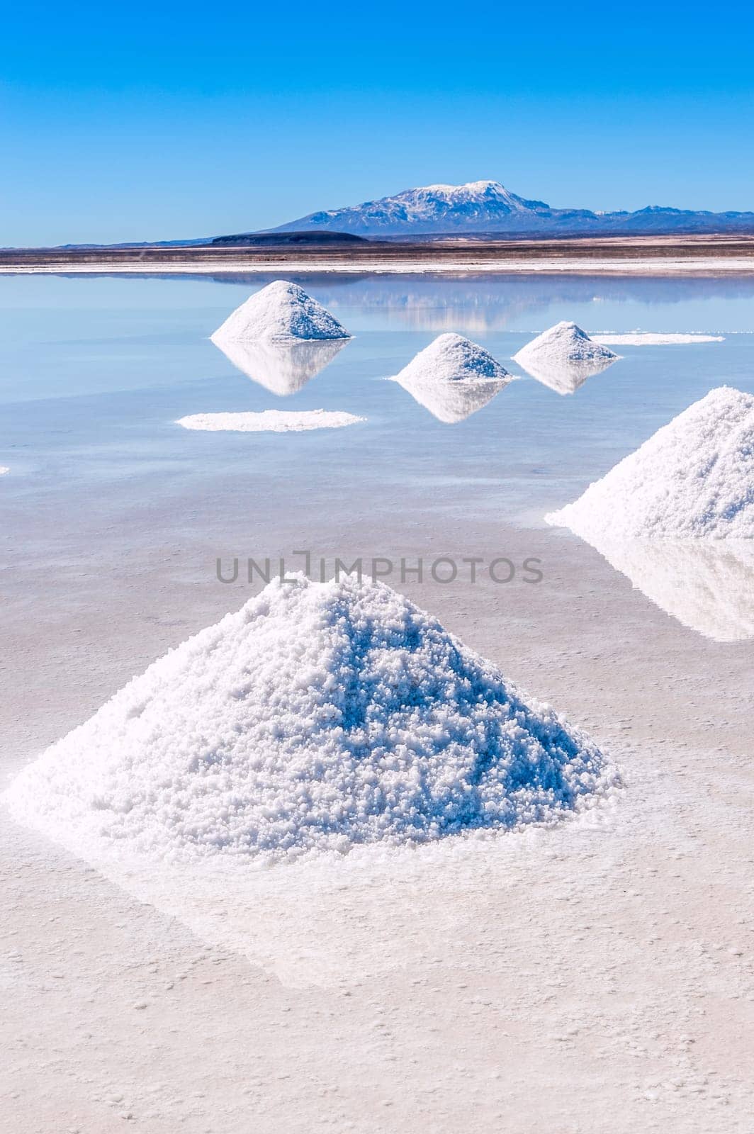 Salt lake Uyuni in Bolivia