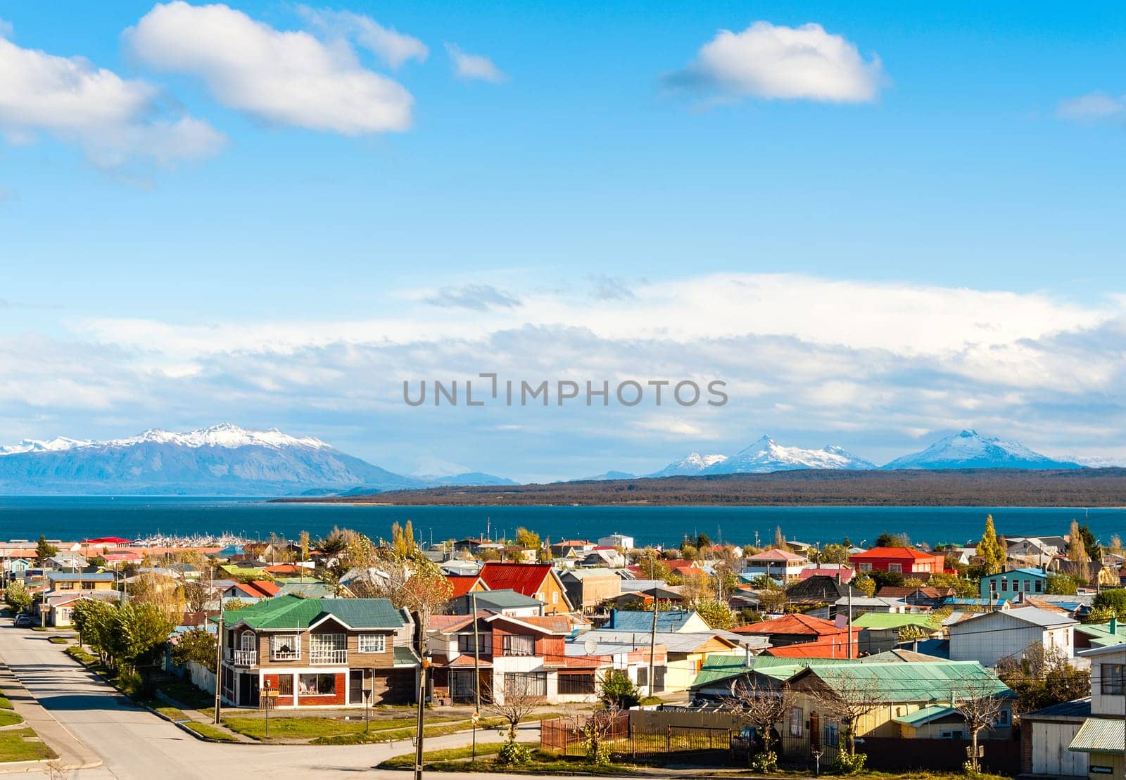 Puerto Natales in the Strait Of Magellan, Antarctic Patagonia, Chile