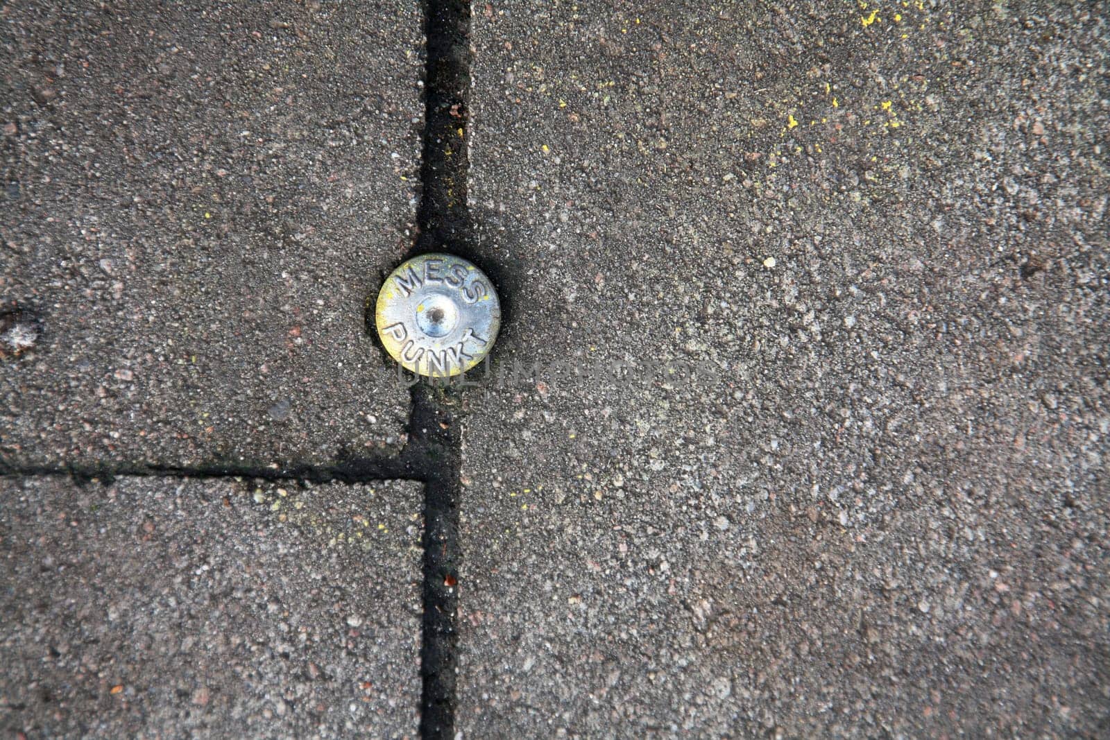 Measuring point for land surveying