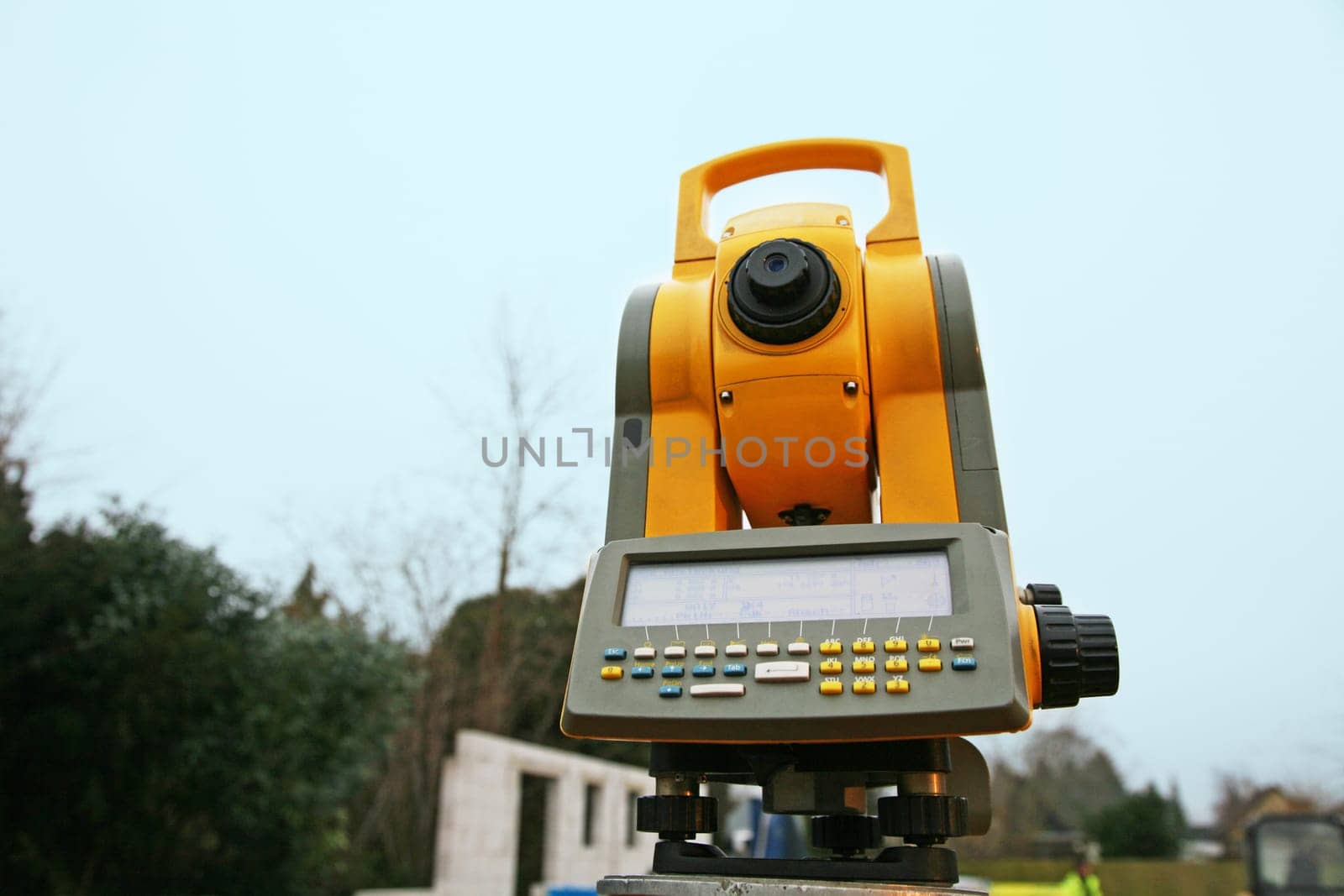 Theodolite on the construction site
