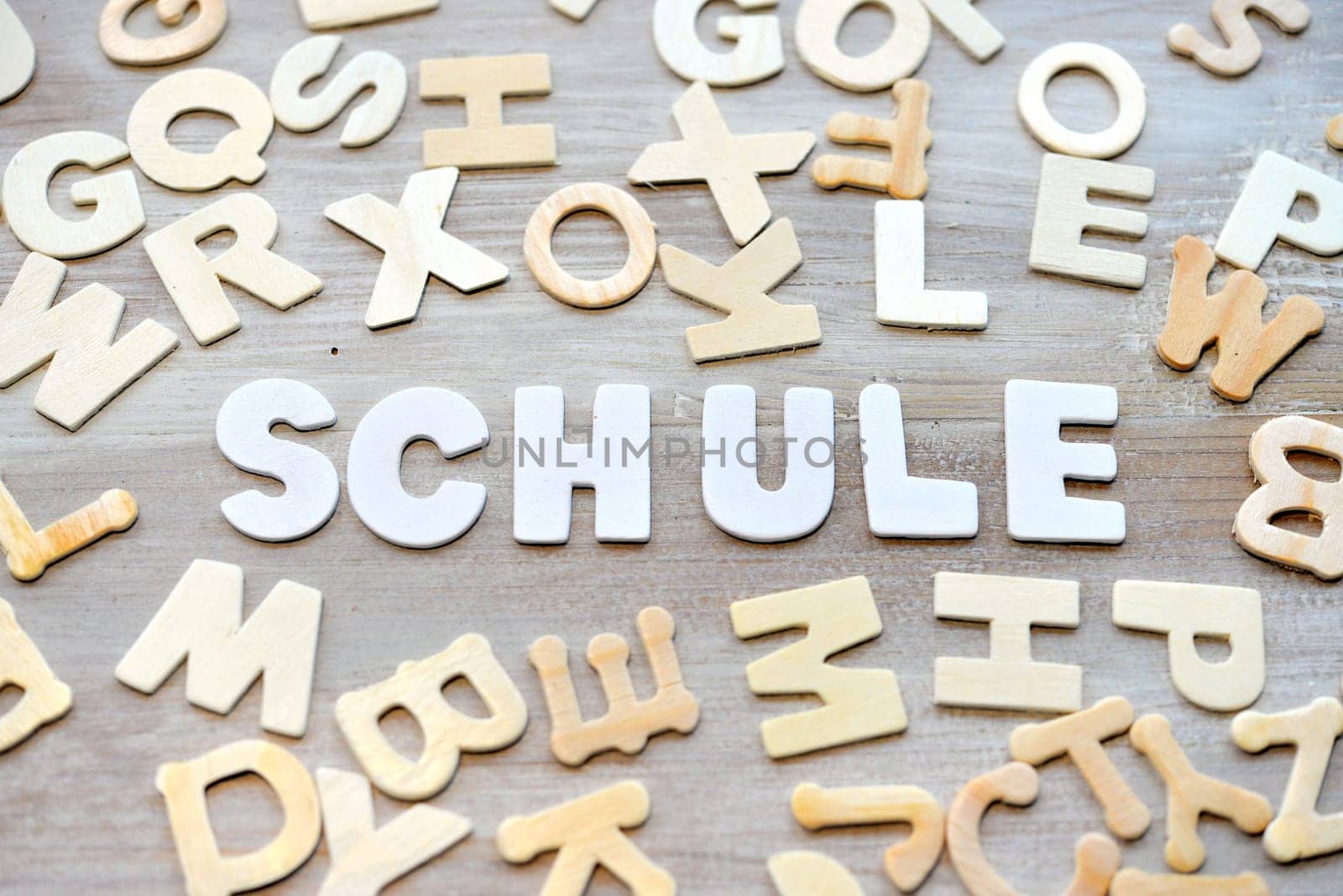 Learn Wood Letters School Language Course