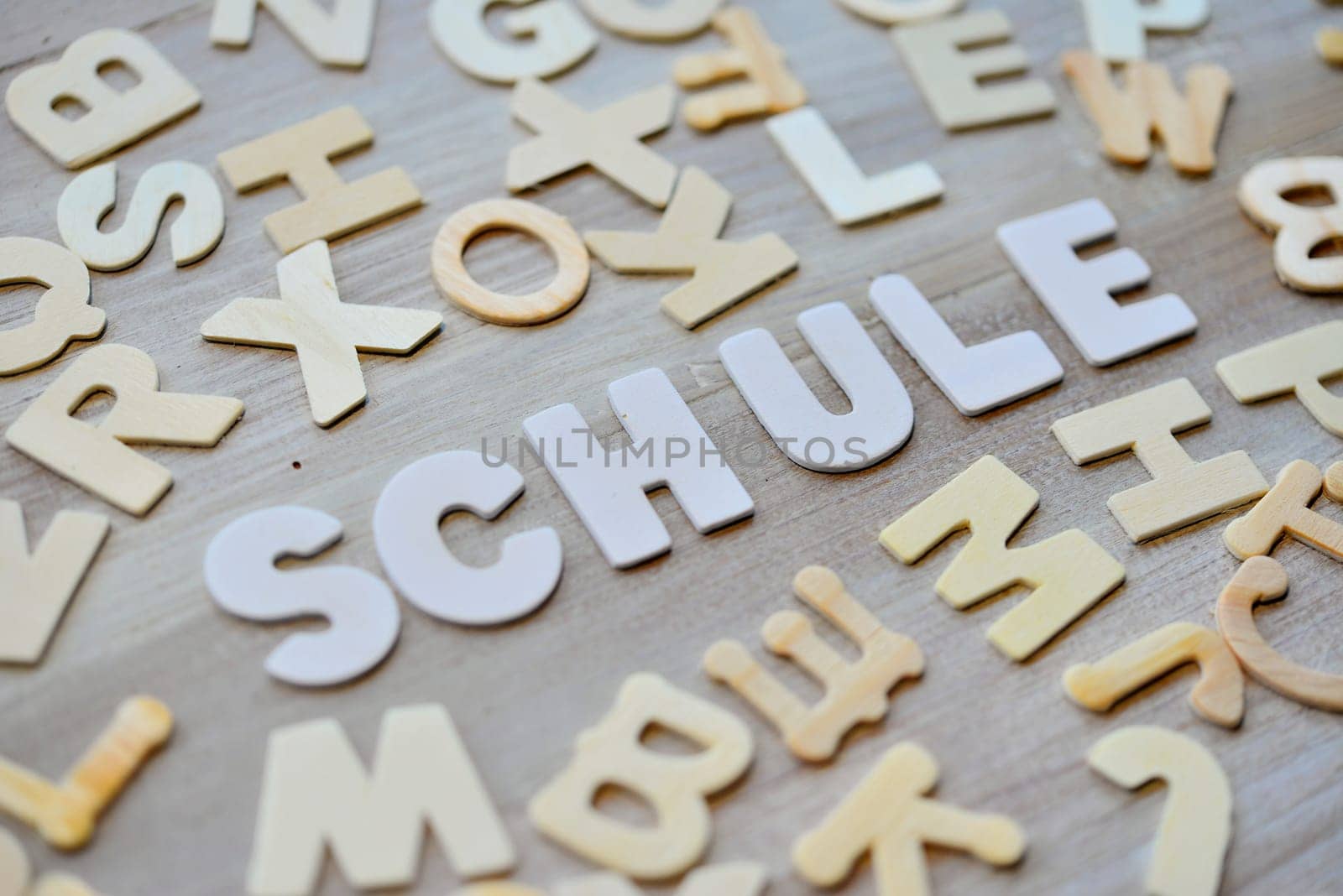 Learn Wood Letters School Language Course