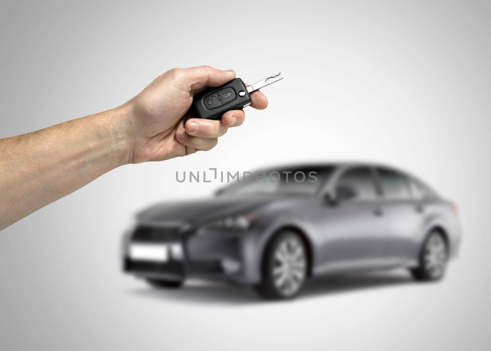 concept of buying new car or car sharing