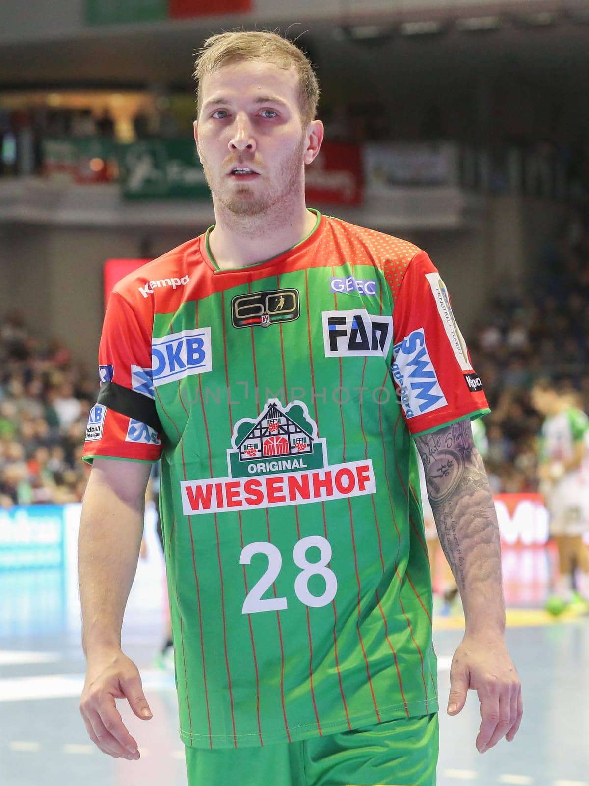 Austrian handball player Robert Weber SC Magdeburg DKB HBL season 2016/2017