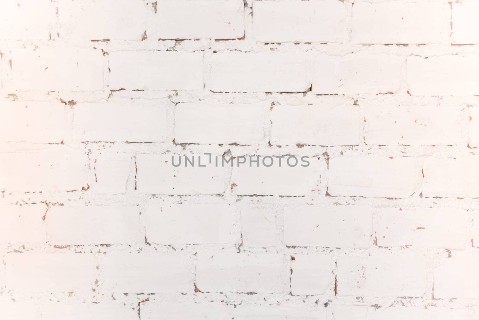 White weathered texture brick wall background, stock photo