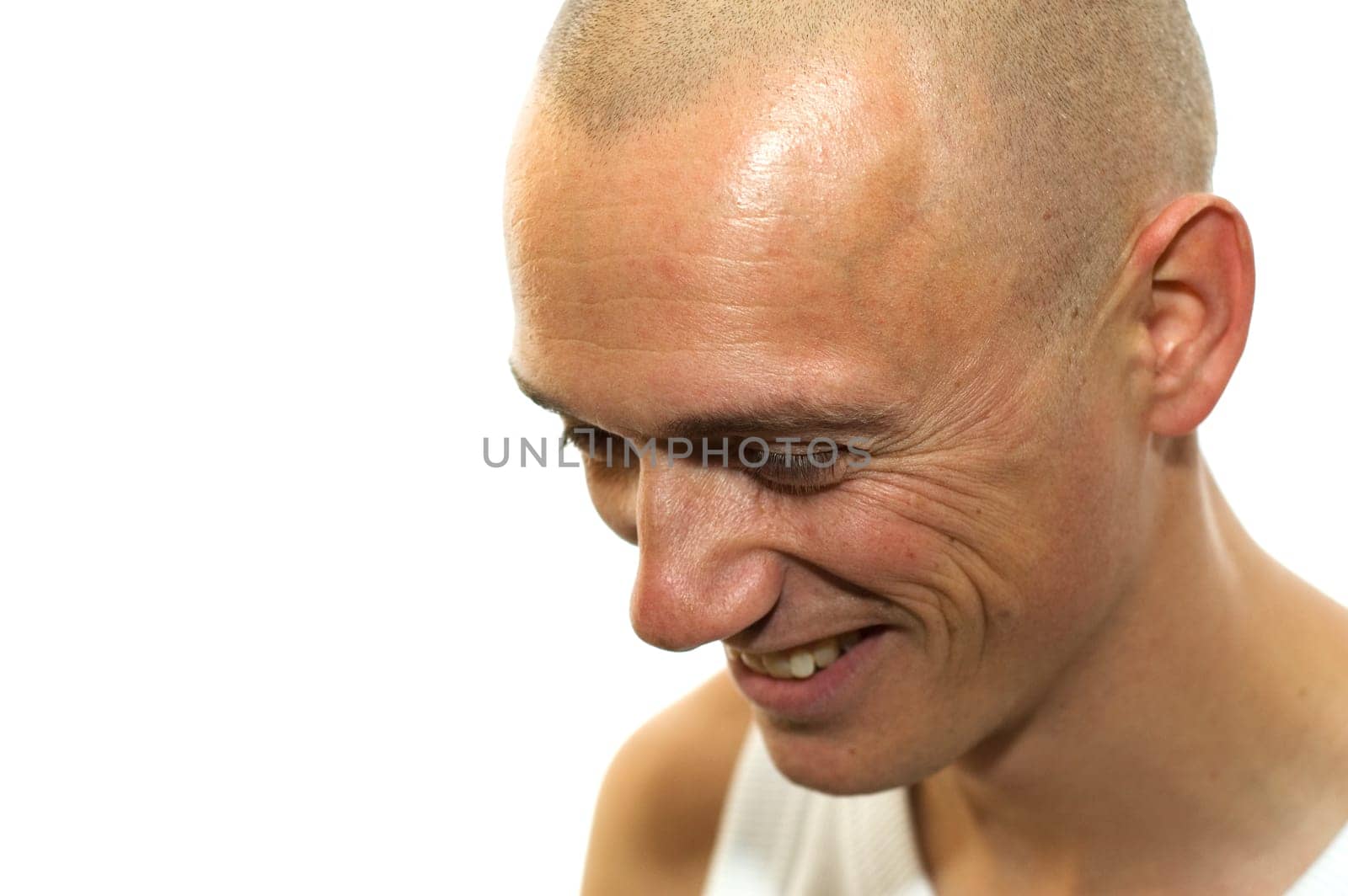 This man just heard some good news and is happy now.