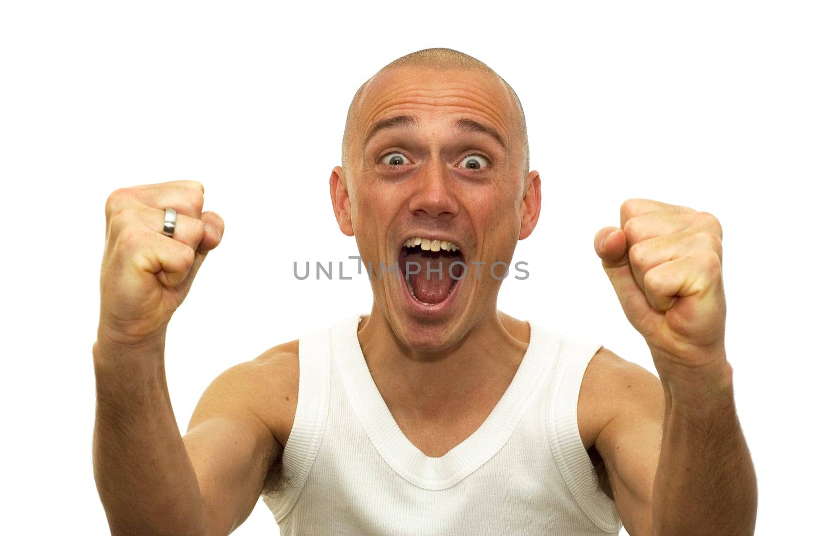 This man just won an enormous amount of money and is sooo happy.