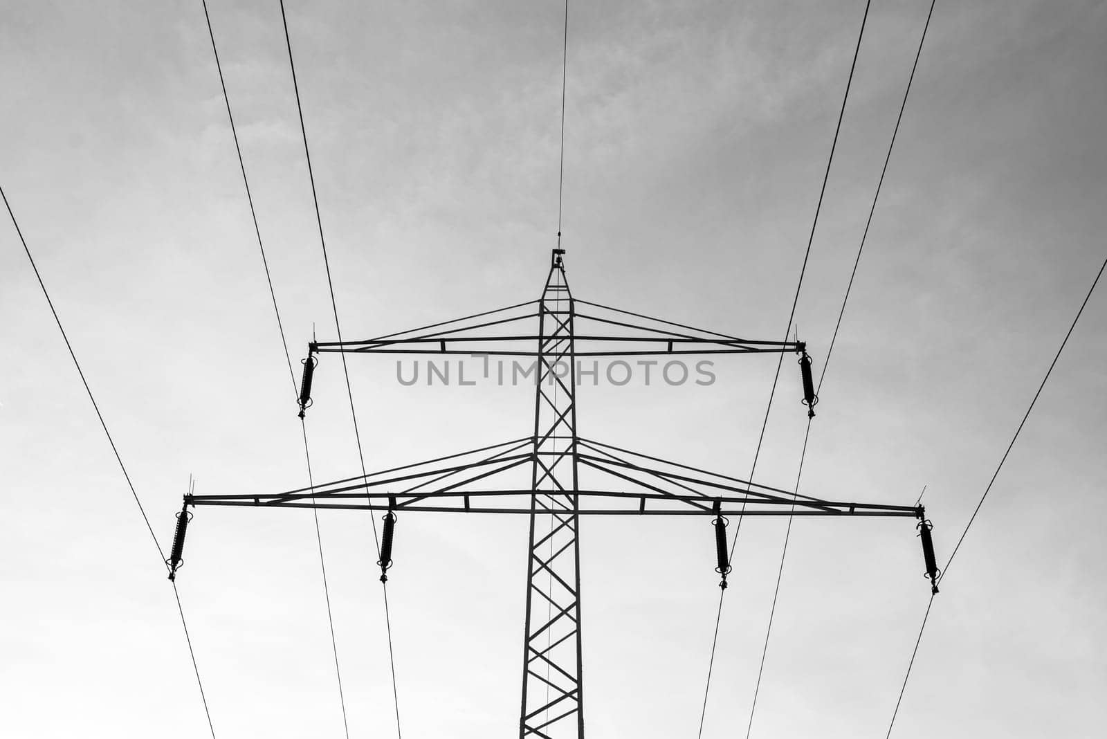 power tower,black and white concept