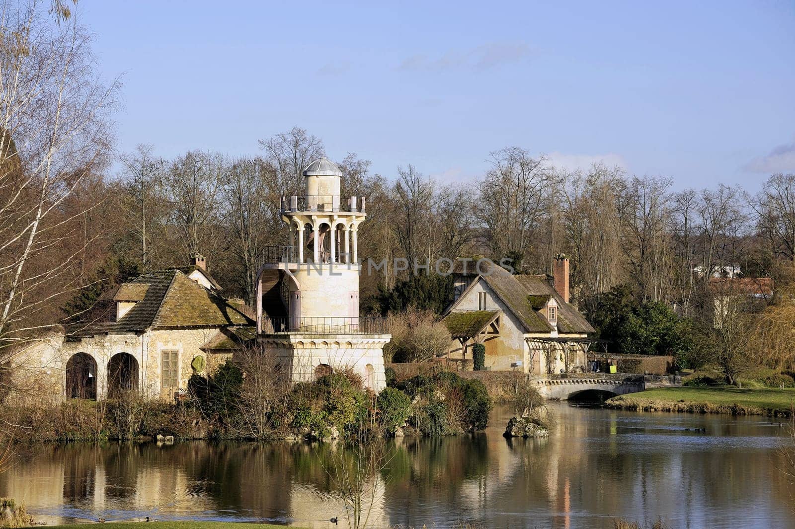 Queen's Hamlet in the park of the castle of Versailles