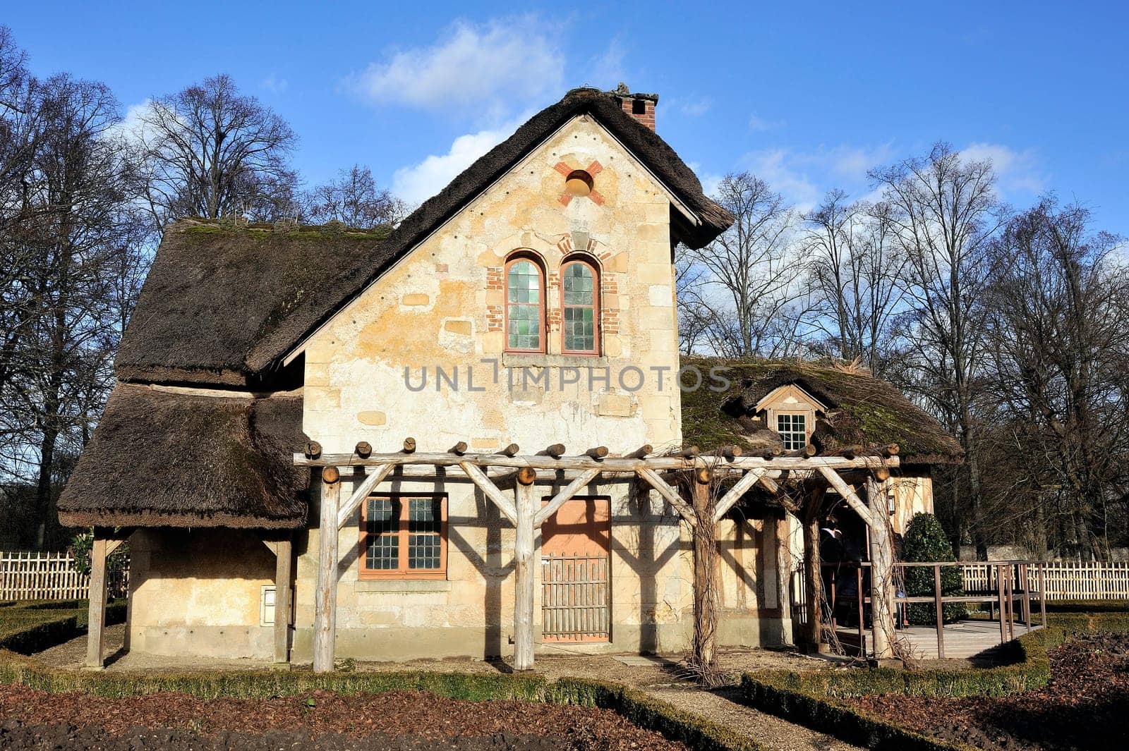 Queen's Hamlet in the park of the castle of Versailles