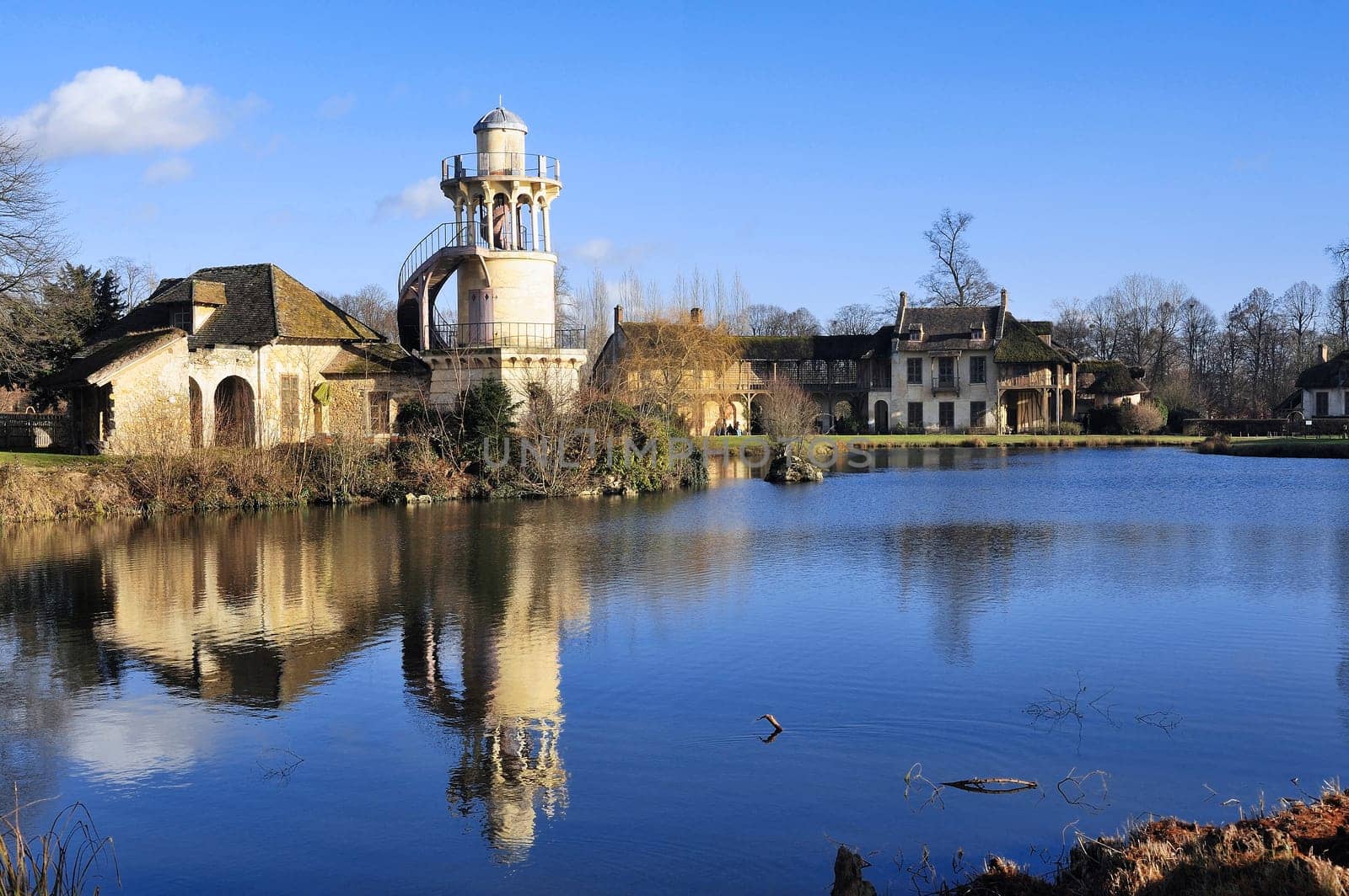 Queen's Hamlet in the park of the castle of Versailles