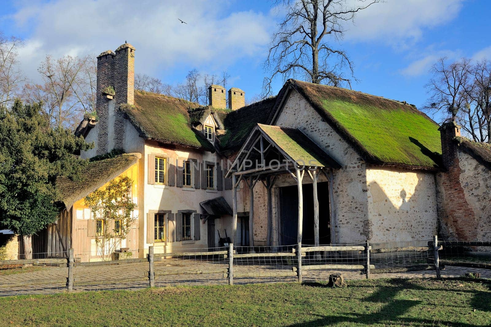 Queen's Hamlet in the park of the castle of Versailles