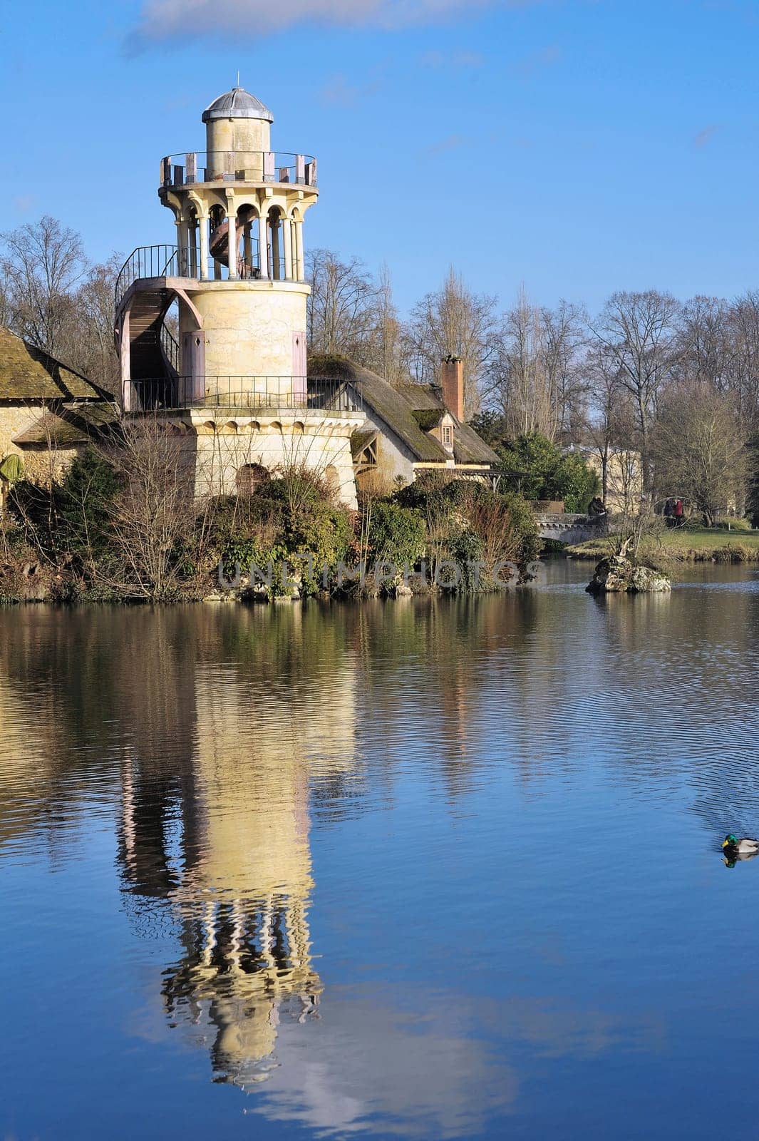Queen's Hamlet in the park of the castle of Versailles