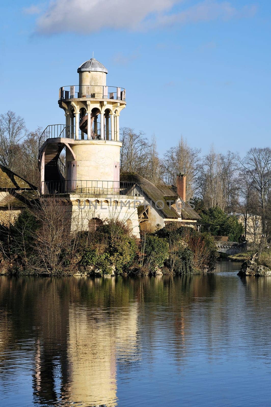 Queen's Hamlet in the park of the castle of Versailles