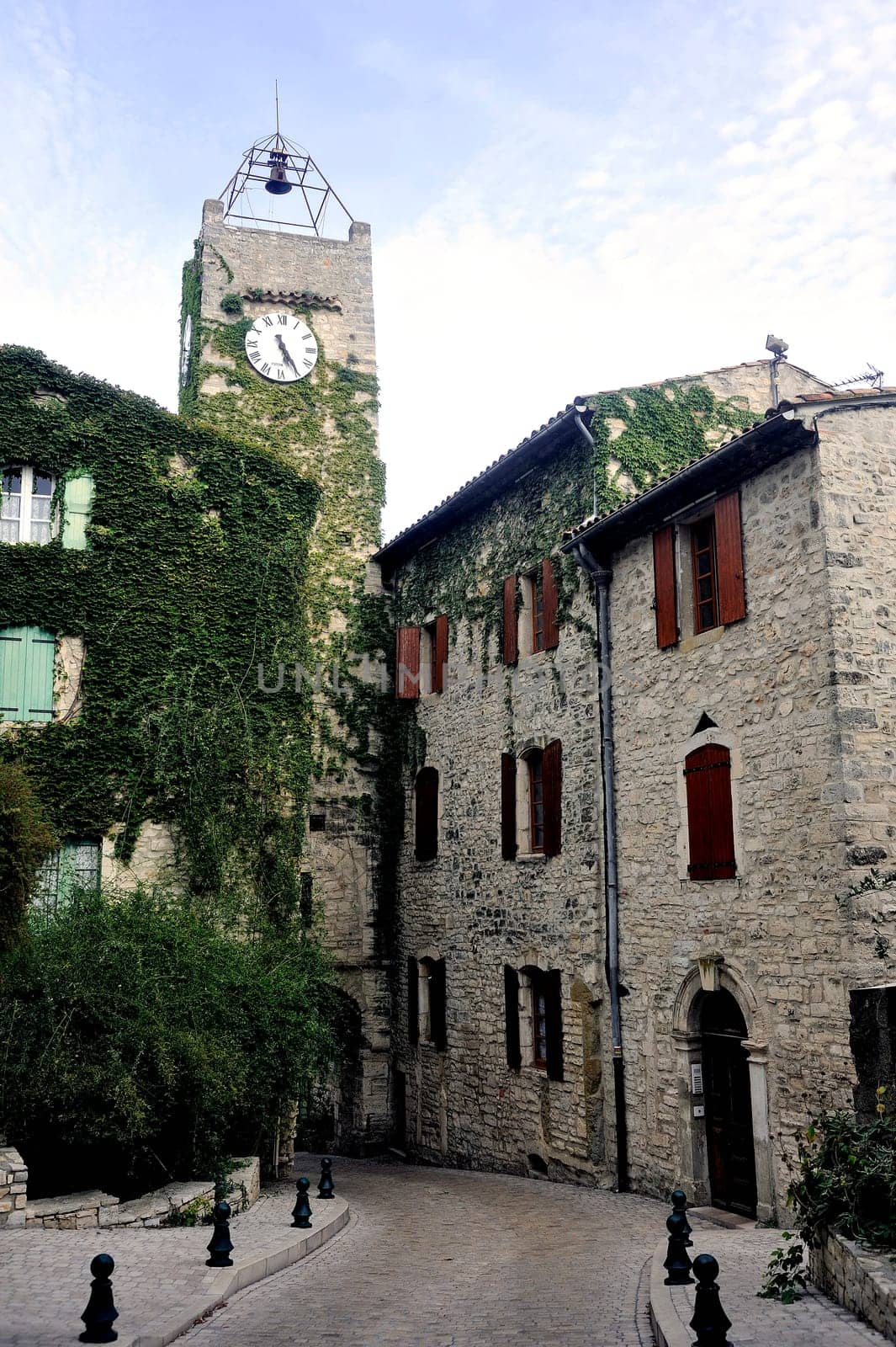In the streets of the old village of Vezenobres in the French department of Gard.