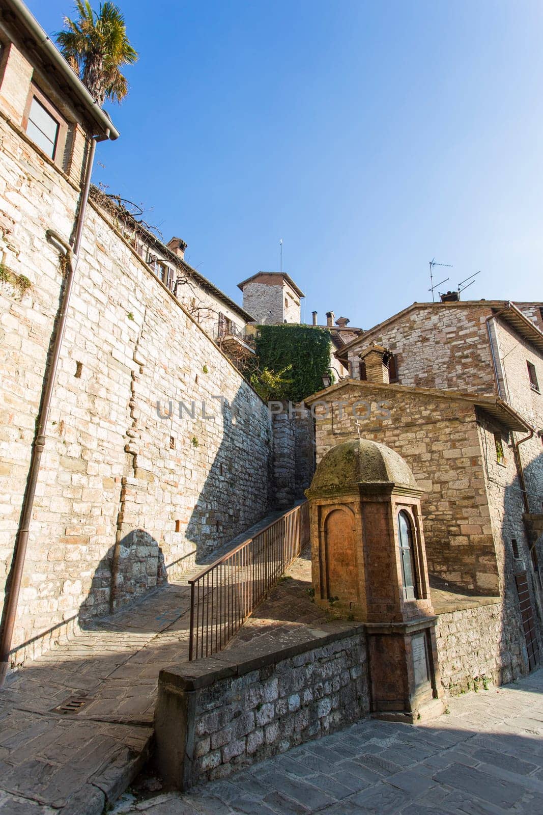 Glimpse view of a Umbrian medieval town