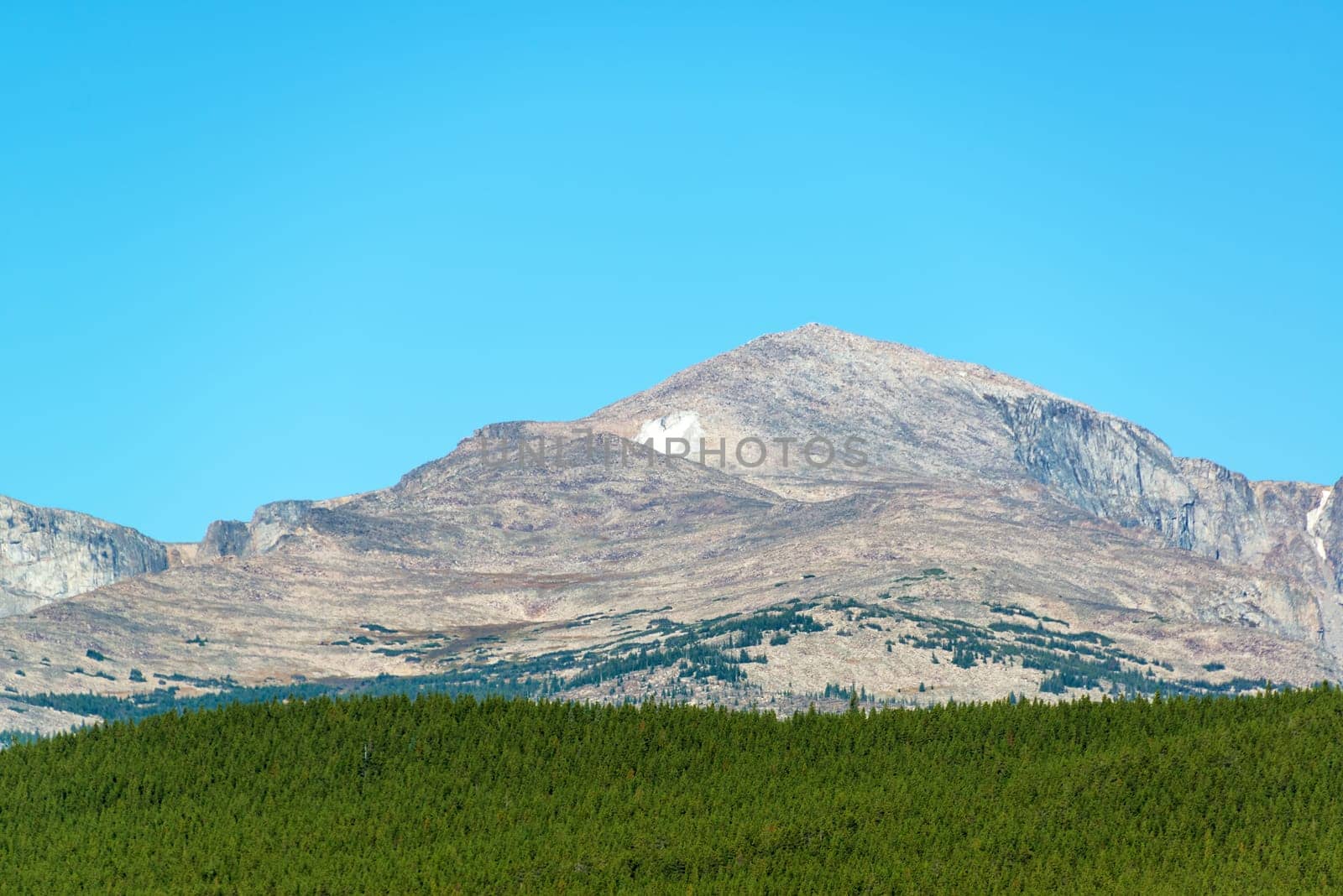 View of Darton Peak in the Bighorn National Forest in Wyoming