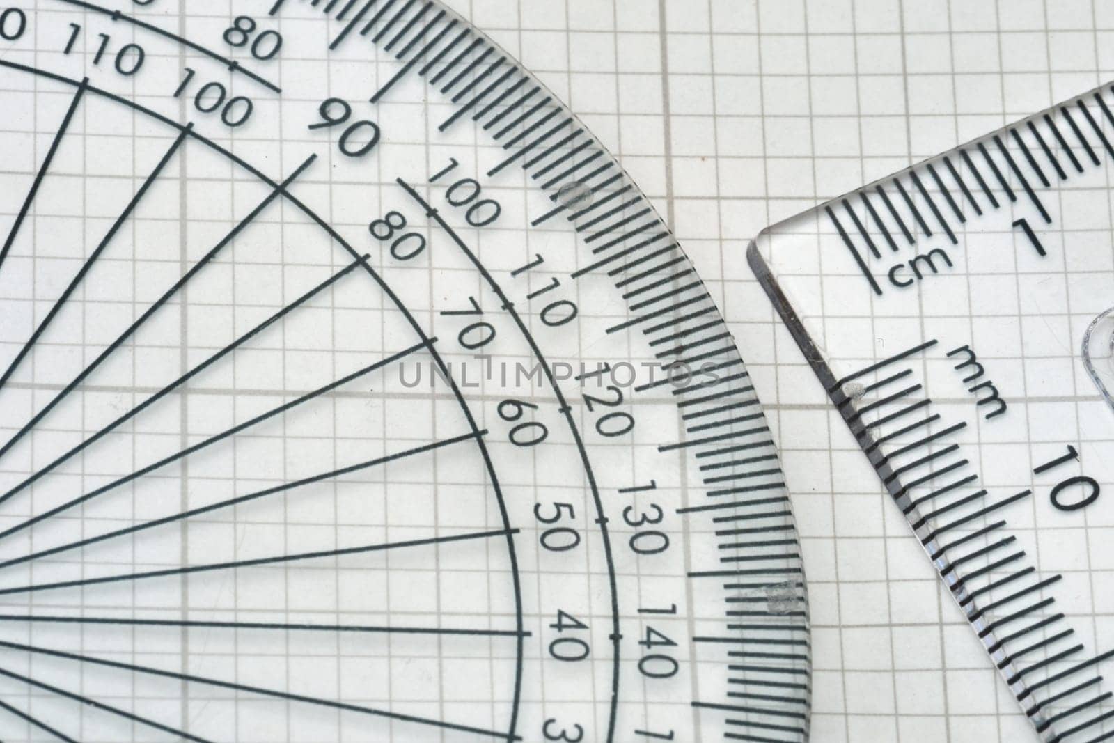 protractor with triangle