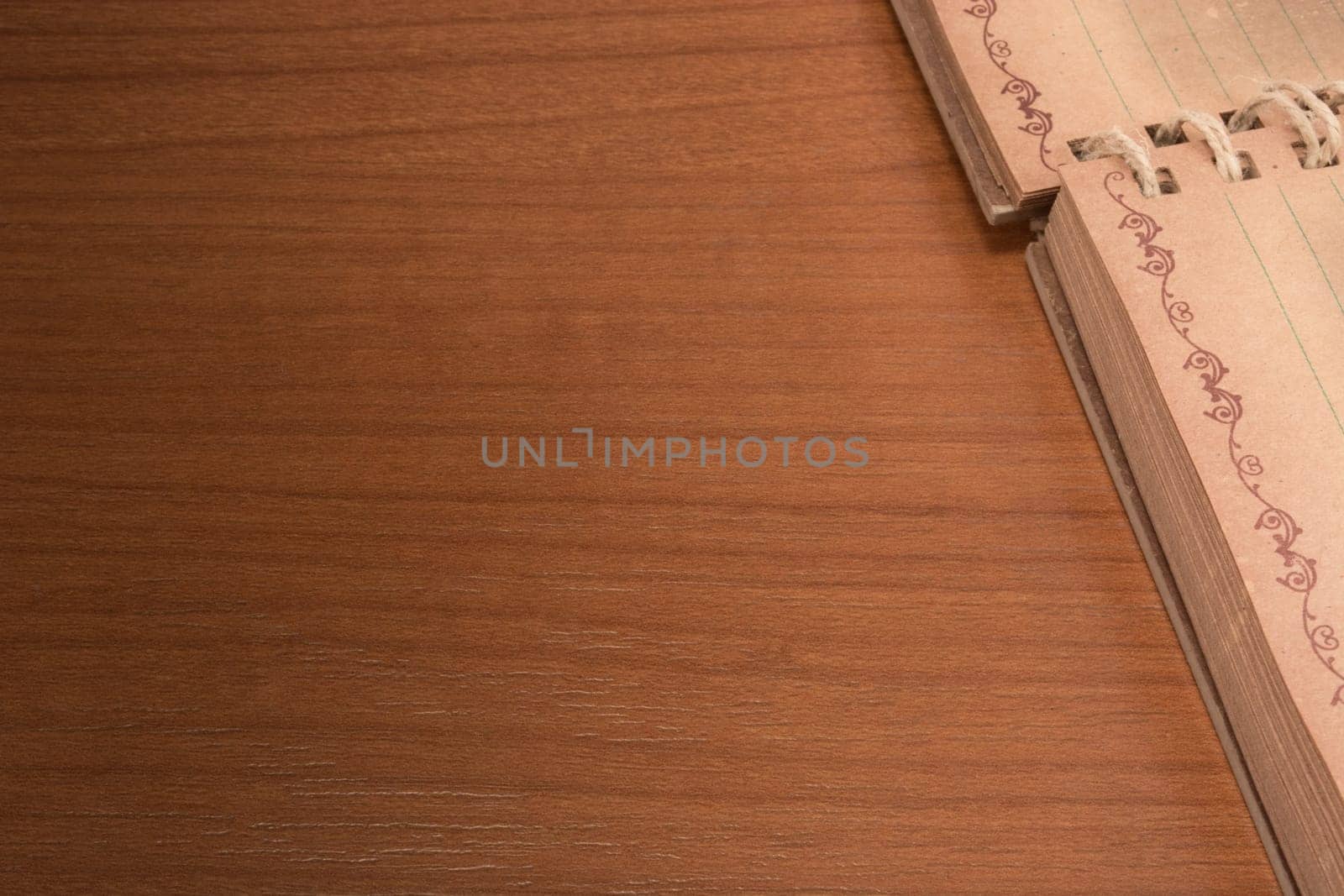 Nice background with brown notebook on the table.