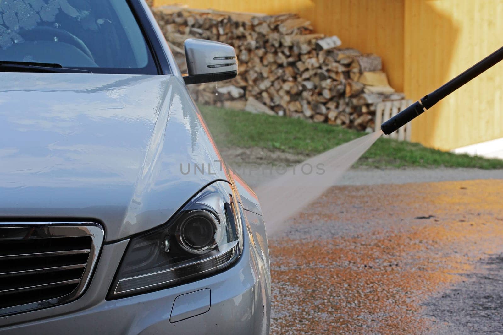 Car care - car washing in any season