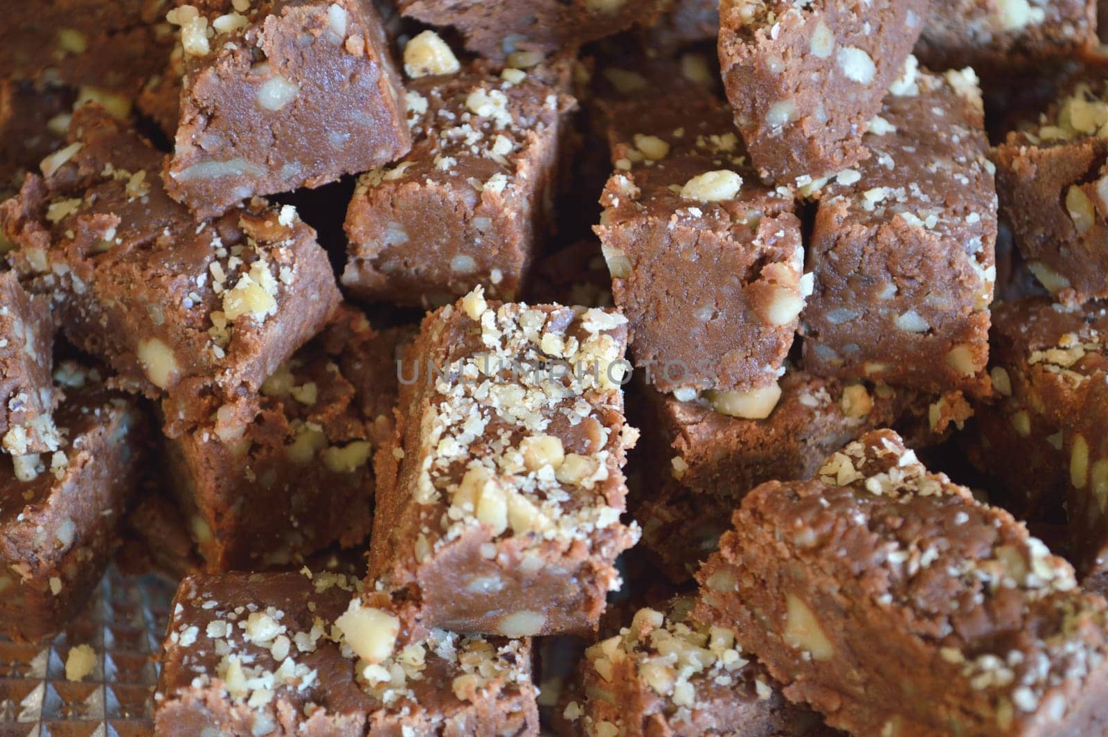 Homemade fudge candy made for the holiday.