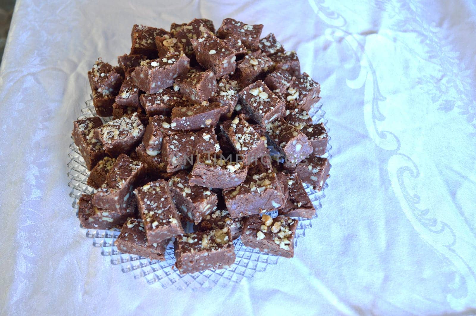 Homemade fudge candy made for the holiday.