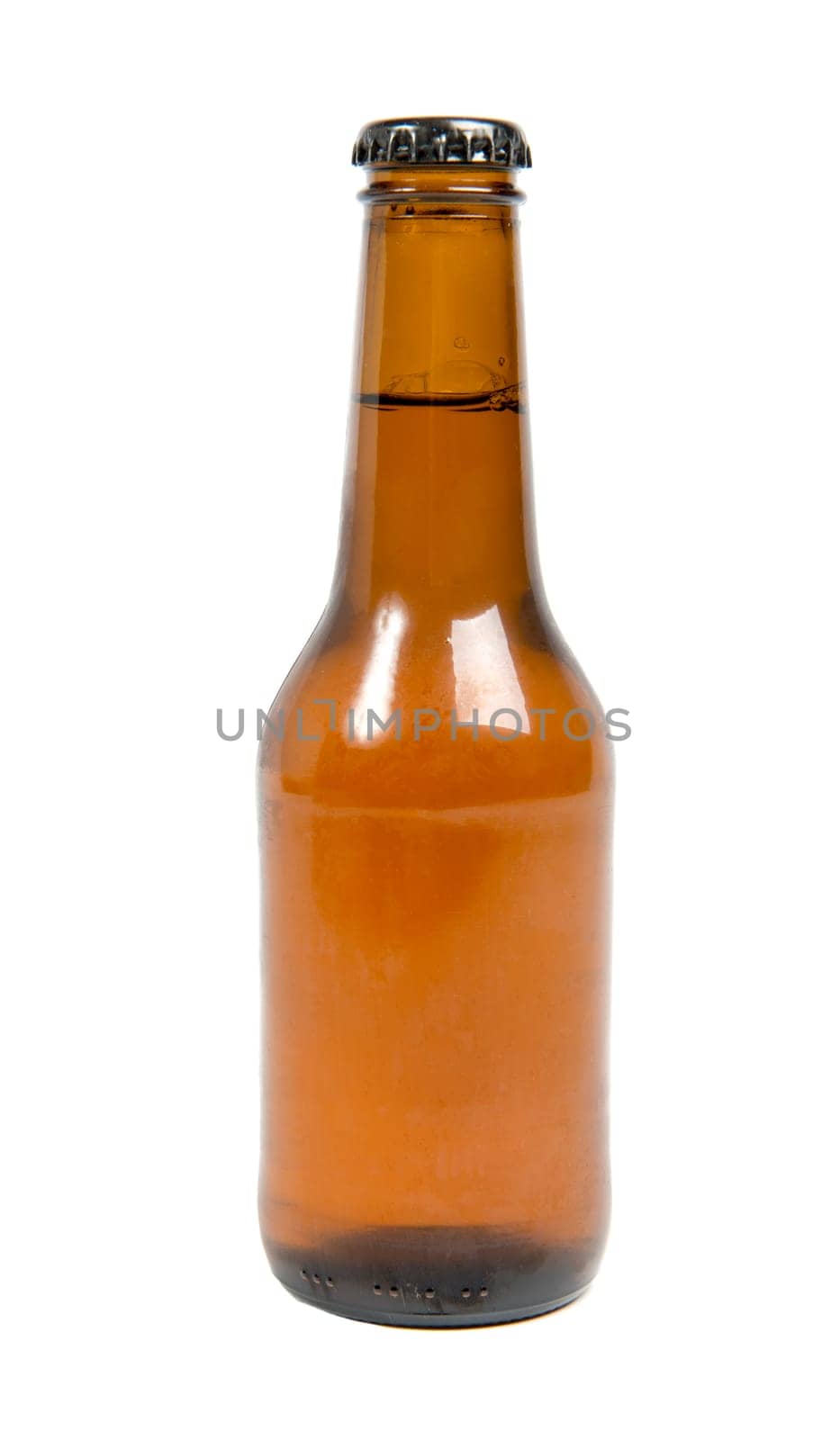 bottle of beer isolated on a white background