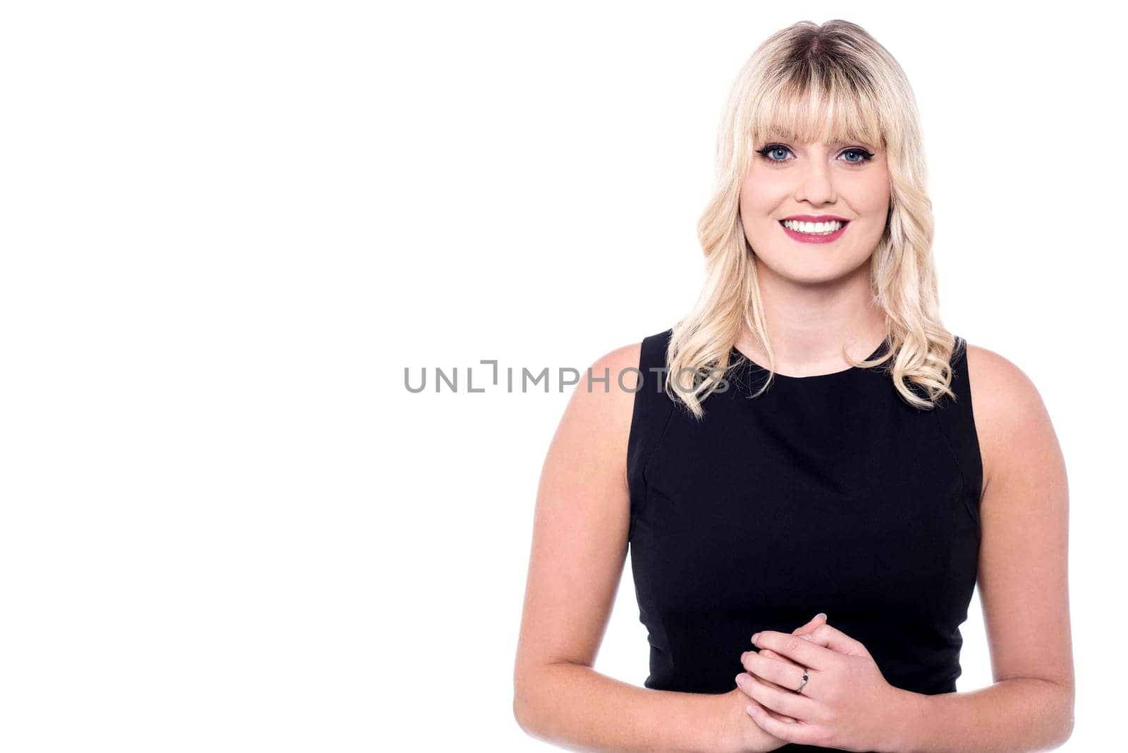 Beautiful young lady with a cute smile