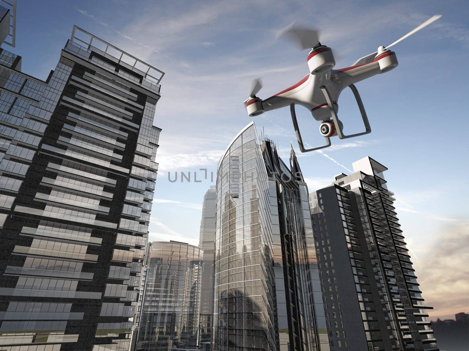 Drone Flying for Aerial Photography or Video Shooting